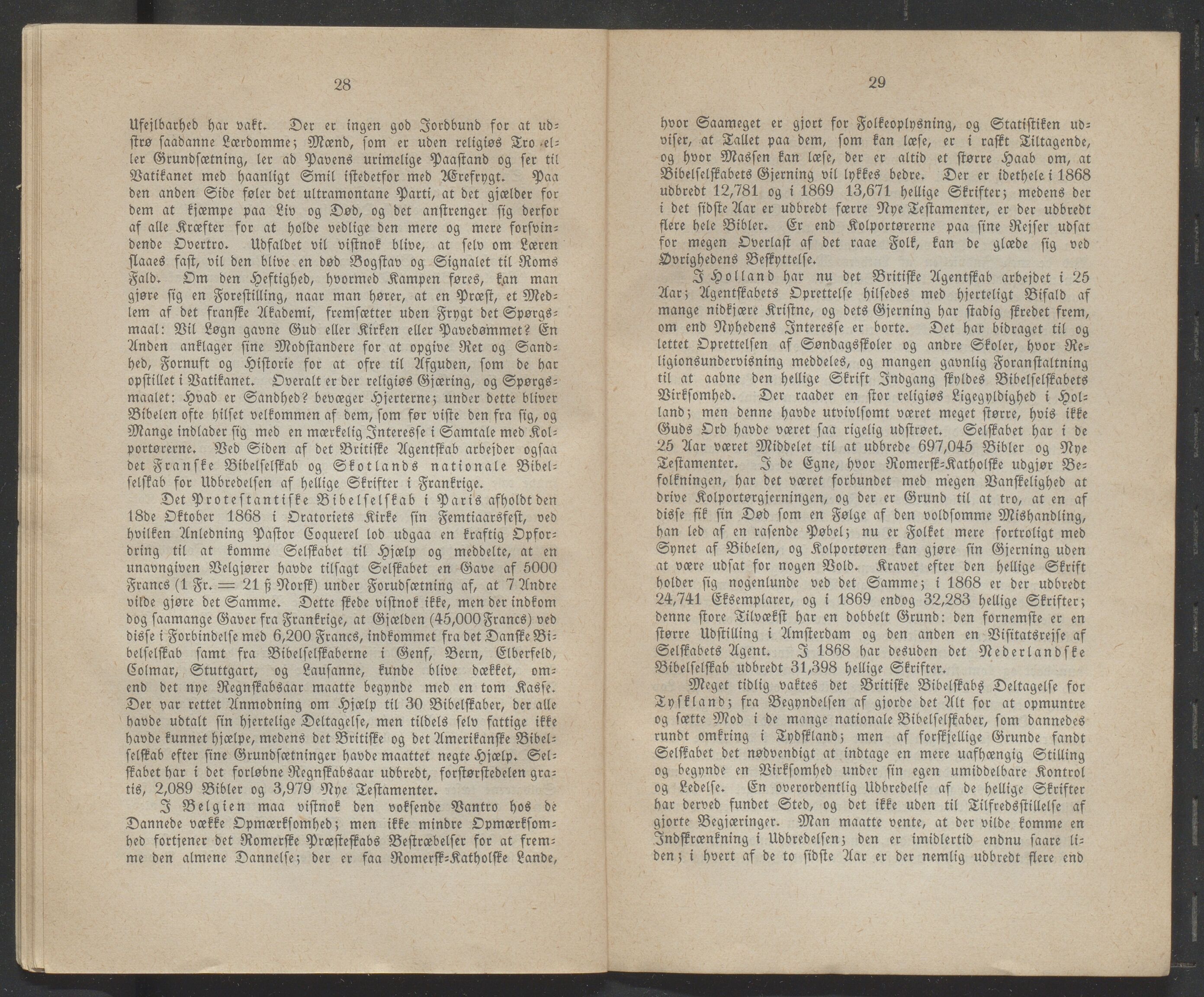 Det Norske Bibelselskap, VID/MDA-A-1528/X/L0002/0003/0001: Årsberetninger / Årsberetning 54, 55 og 56, 1869, p. 28-29