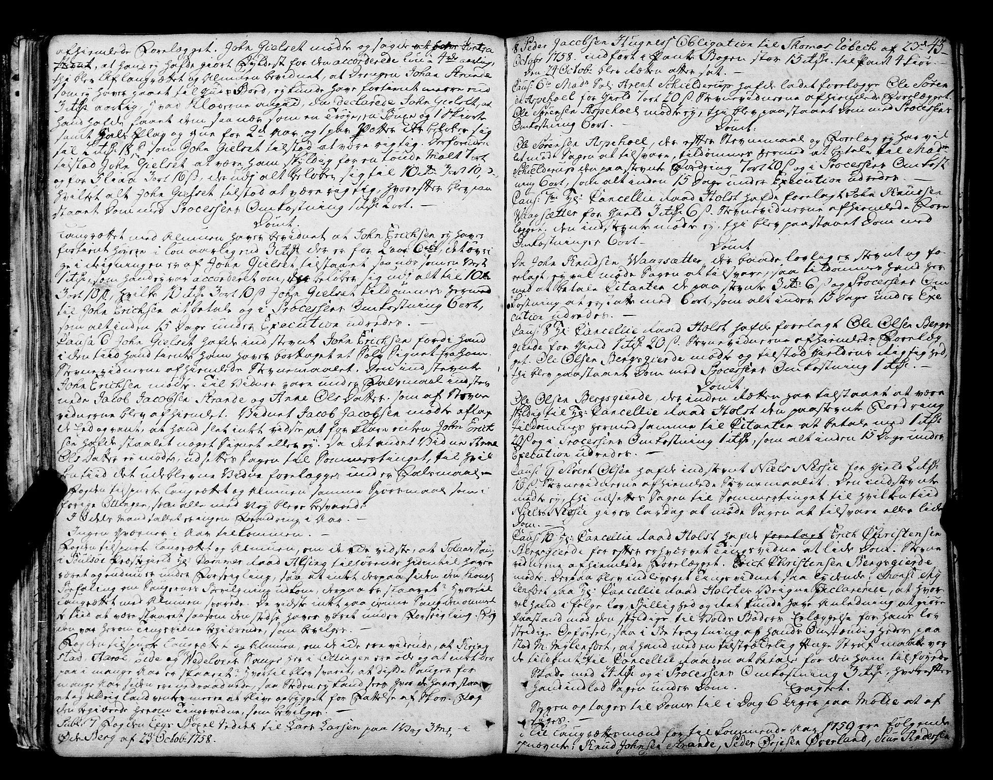 Romsdal sorenskriveri, SAT/A-4149/1/1/1A/L0014: Tingbok, 1757-1765, p. 43