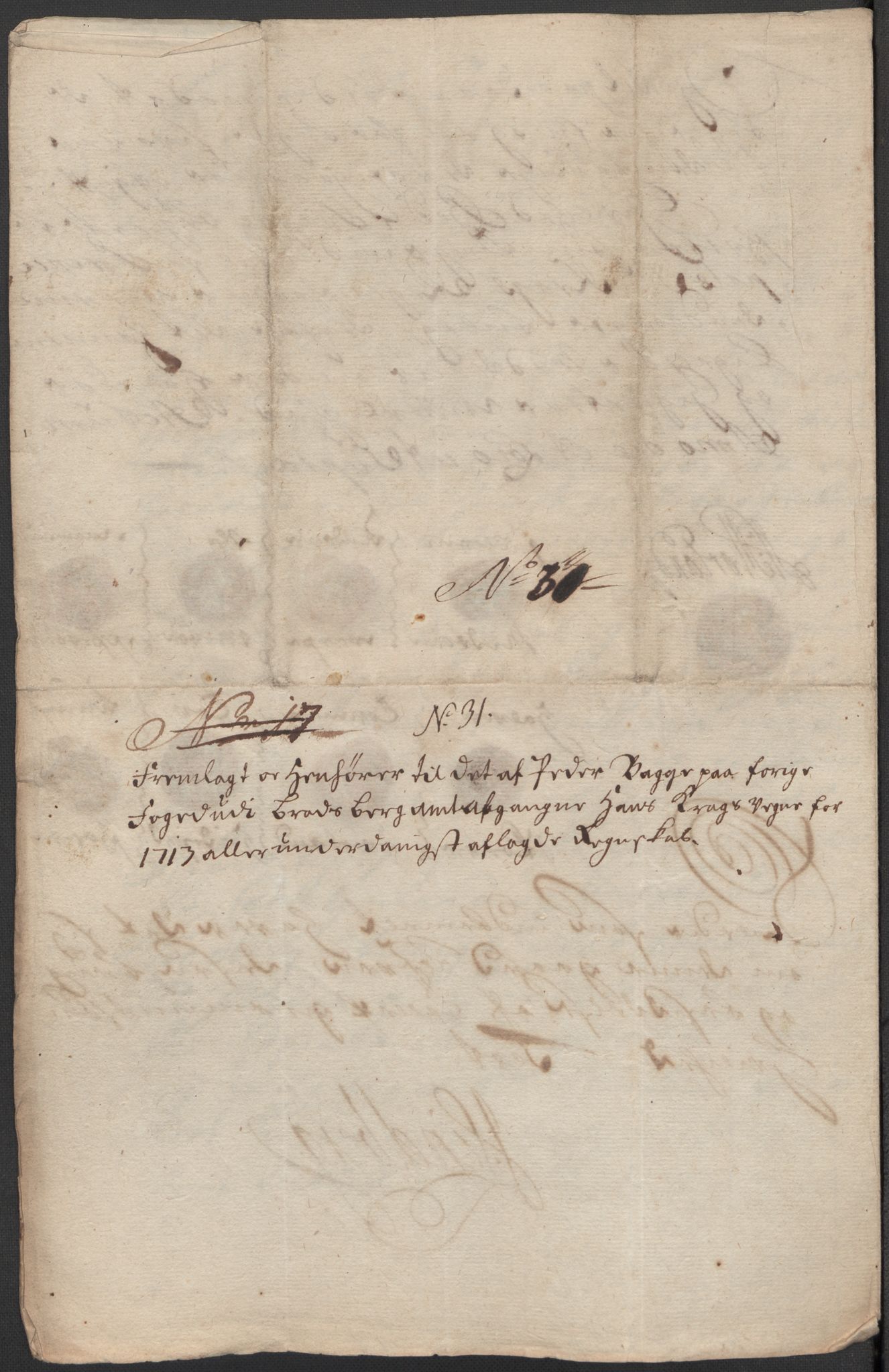 Rentekammeret inntil 1814, Reviderte regnskaper, Fogderegnskap, RA/EA-4092/R36/L2125: Fogderegnskap Øvre og Nedre Telemark og Bamble, 1713, p. 189