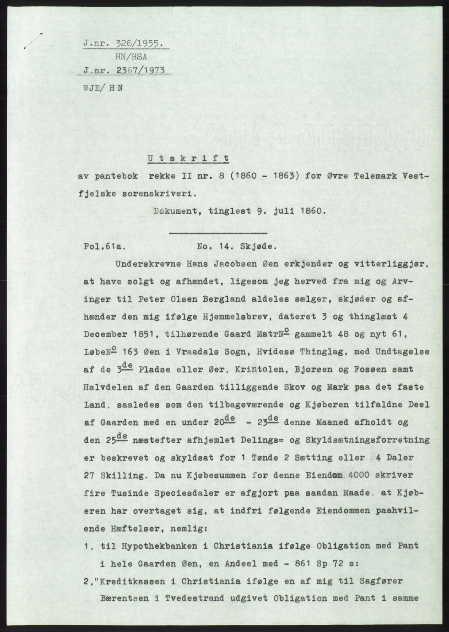 Statsarkivet i Kongsberg, SAKO/A-0001, 1955, p. 126