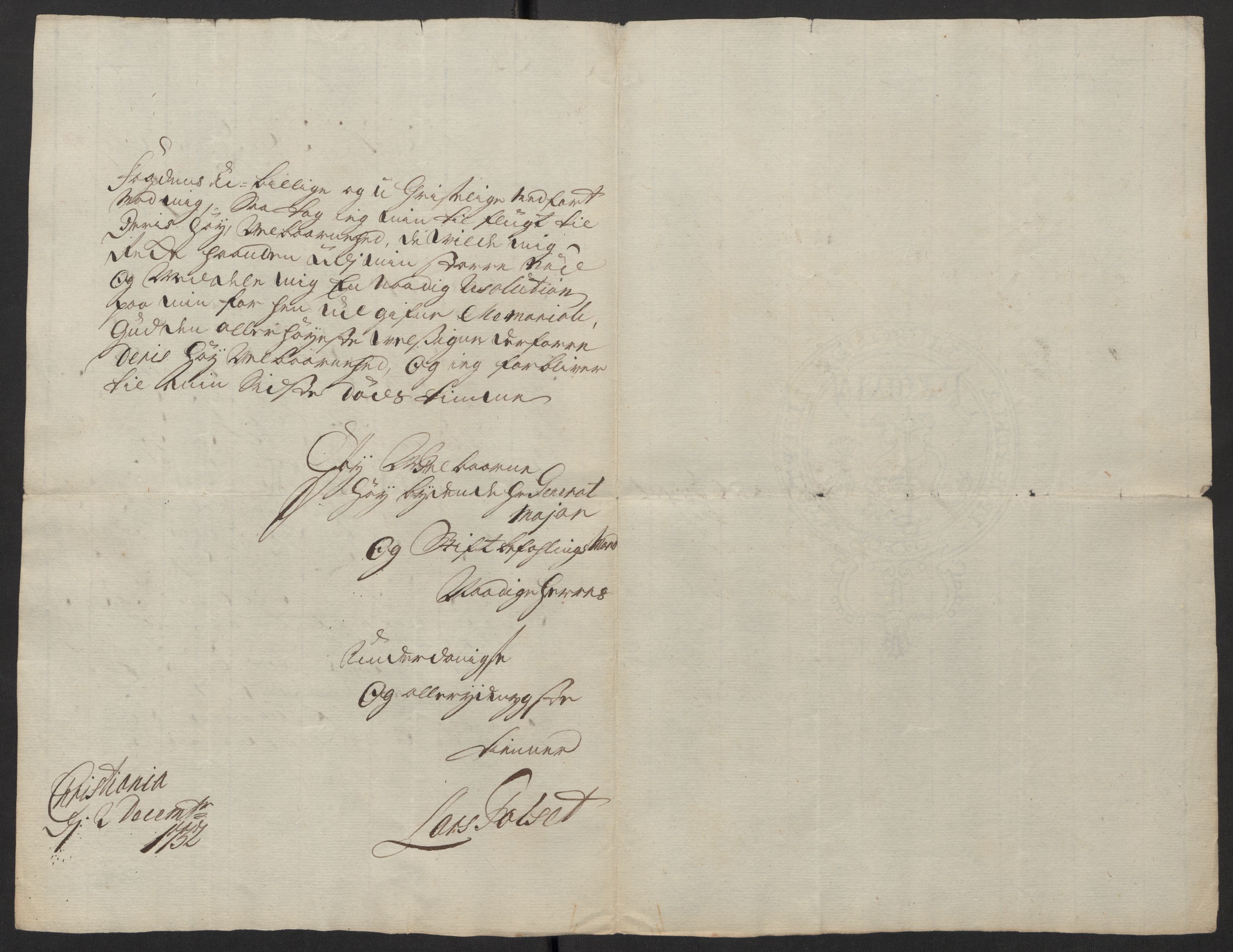 Stattholderembetet 1572-1771, AV/RA-EA-2870/Ef/L0106: Brev fra embetsmenn og andre, 1730-1732, p. 416