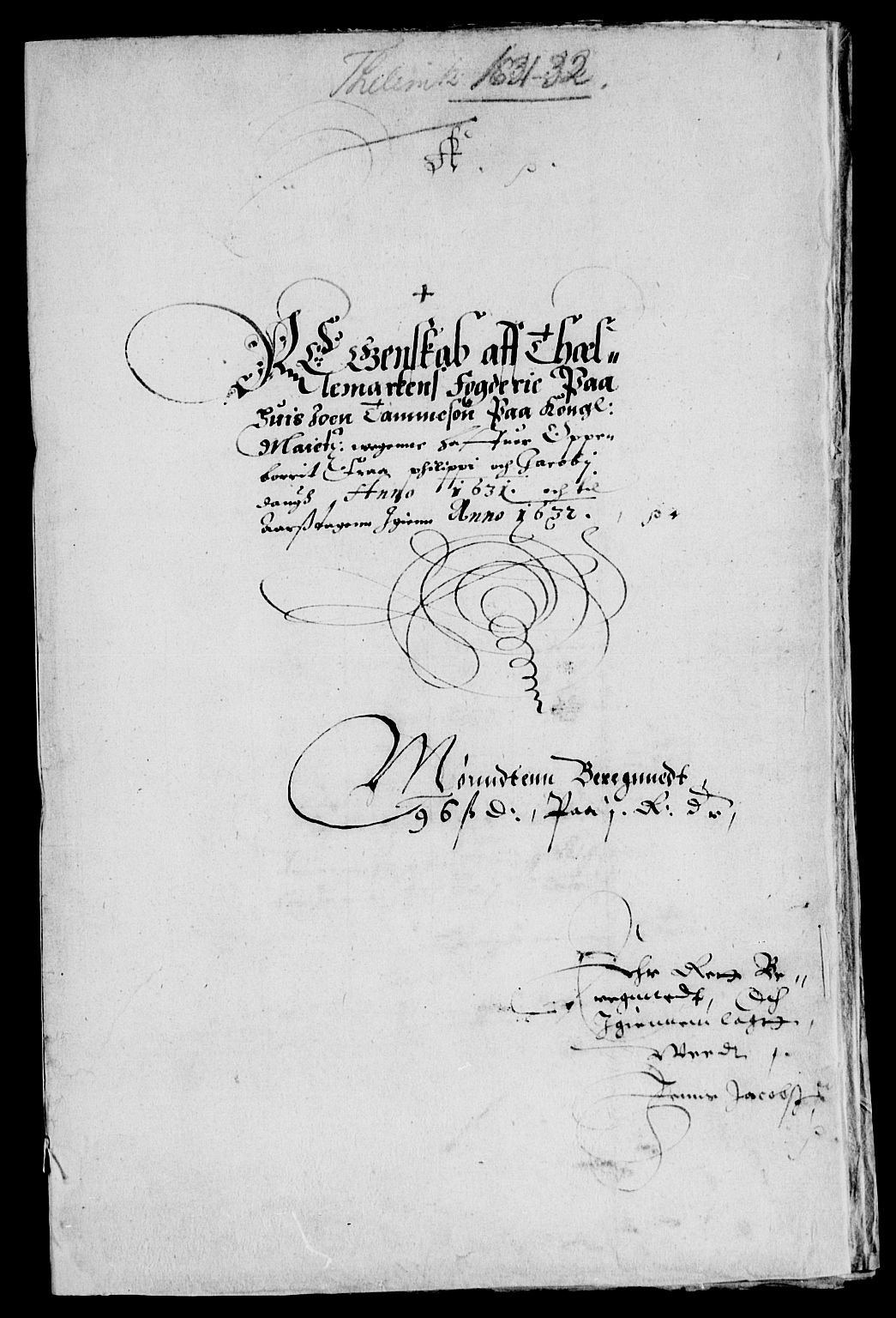 Rentekammeret inntil 1814, Reviderte regnskaper, Lensregnskaper, AV/RA-EA-5023/R/Rb/Rbp/L0015: Bratsberg len, 1630-1633