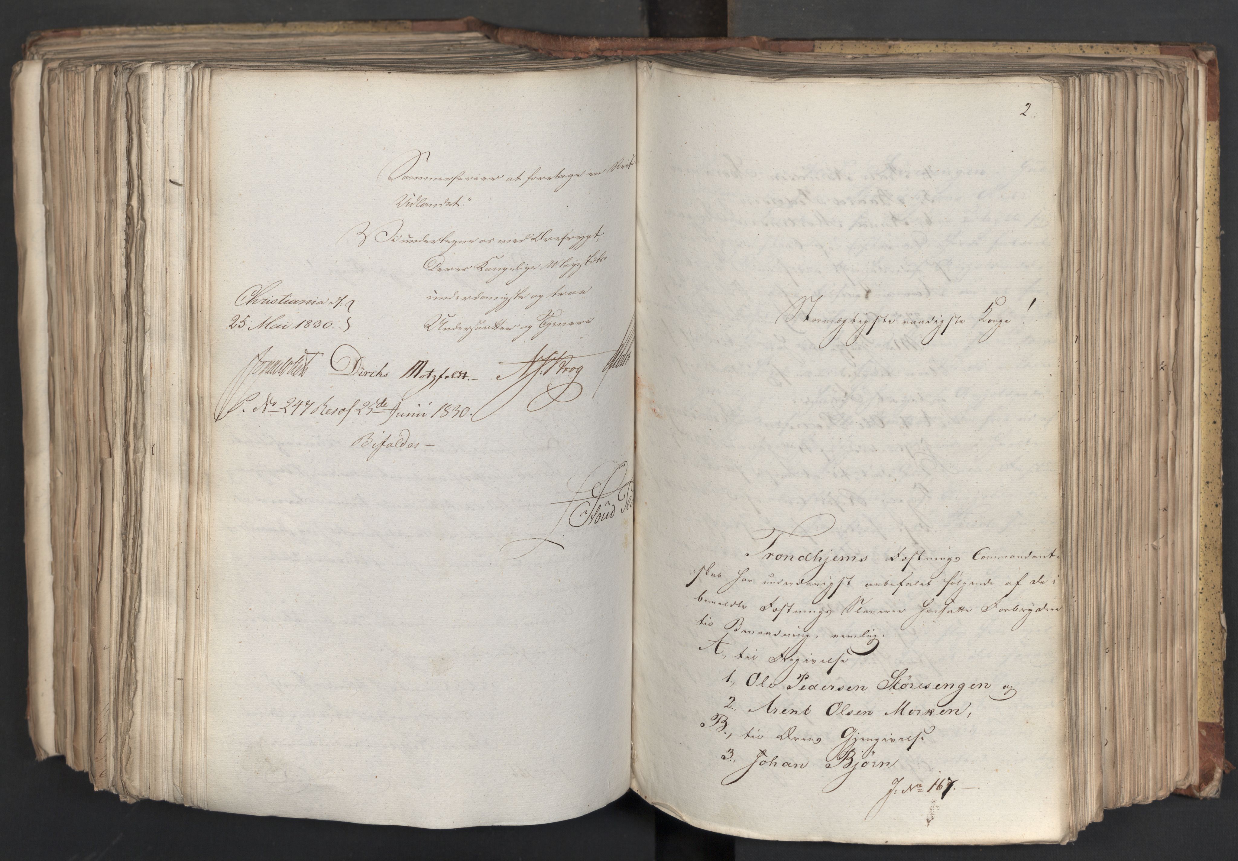 Statsrådsavdelingen i Stockholm, AV/RA-S-1003/D/Da/L0065: Regjeringsinnstillinger nr. 1-239, 1830, p. 602