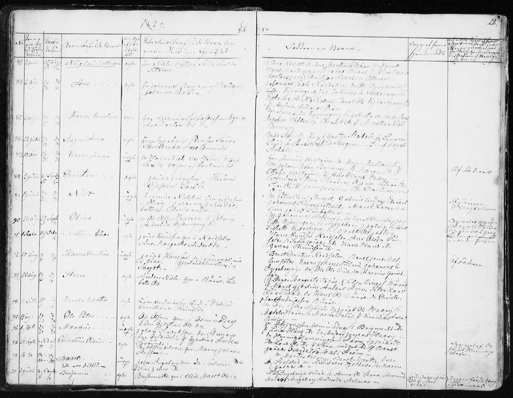 Ministerialprotokoller, klokkerbøker og fødselsregistre - Sør-Trøndelag, SAT/A-1456/634/L0528: Parish register (official) no. 634A04, 1827-1842, p. 22