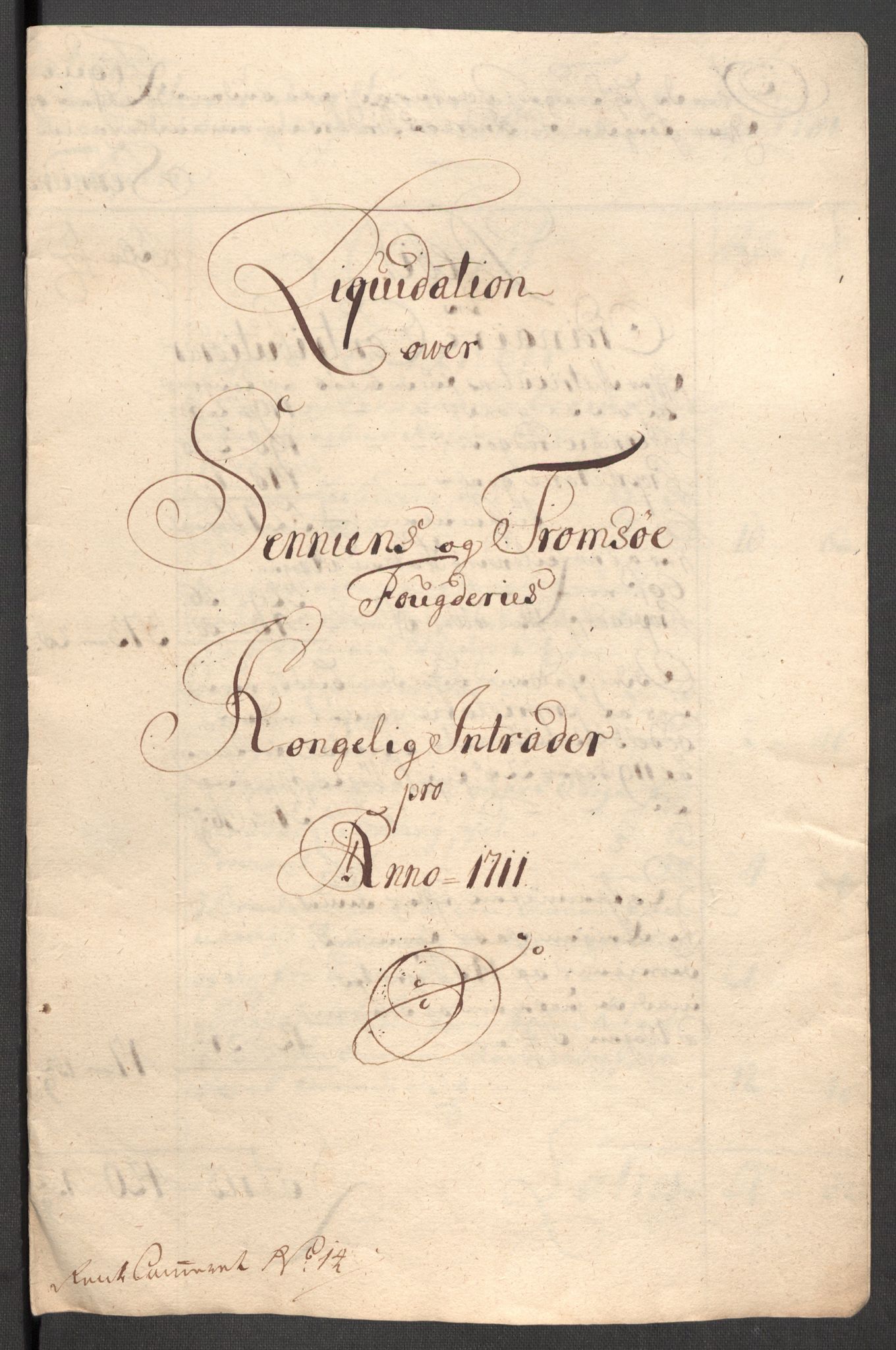 Rentekammeret inntil 1814, Reviderte regnskaper, Fogderegnskap, AV/RA-EA-4092/R68/L4758: Fogderegnskap Senja og Troms, 1711-1712, p. 411