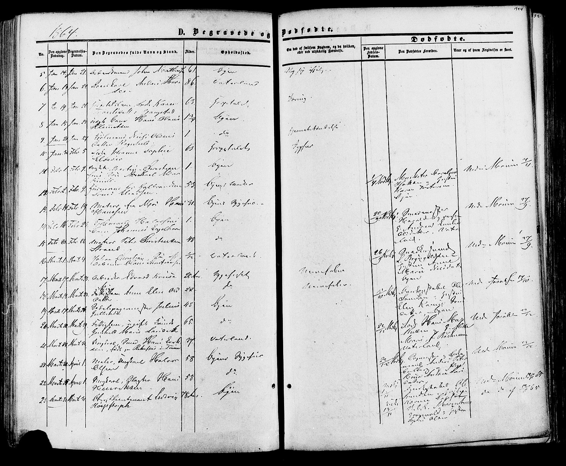 Fredrikstad prestekontor Kirkebøker, SAO/A-11082/F/Fa/L0006: Parish register (official) no. 6, 1857-1878, p. 324