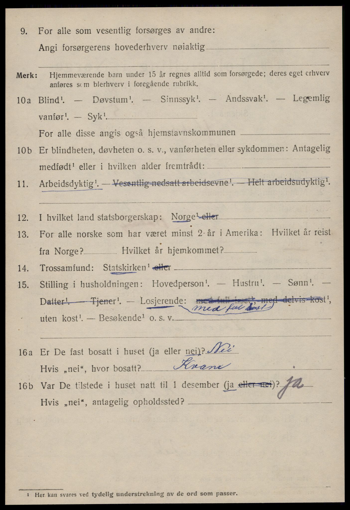 SAT, 1920 census for Molde, 1920, p. 5420