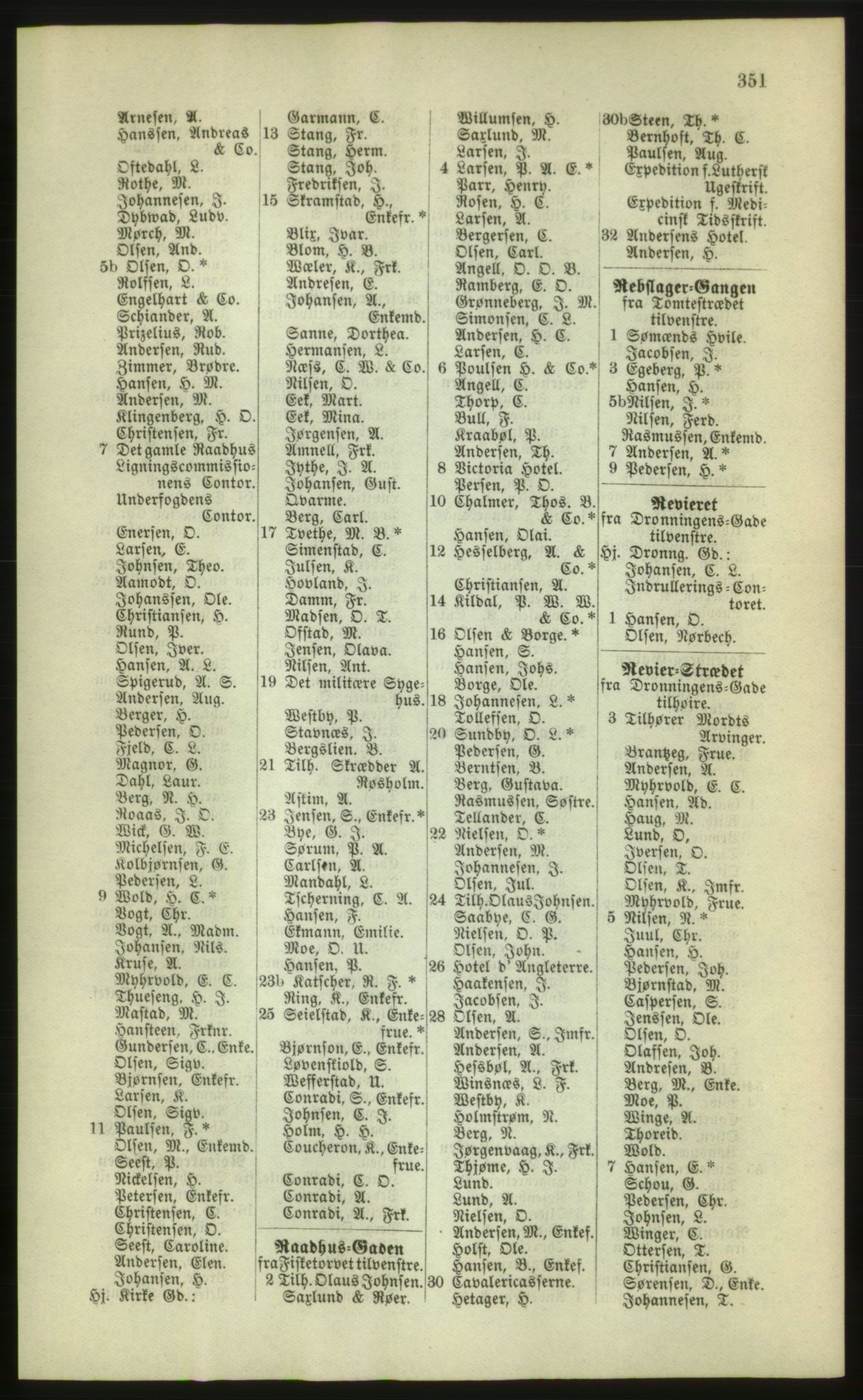 Kristiania/Oslo adressebok, PUBL/-, 1880, p. 351