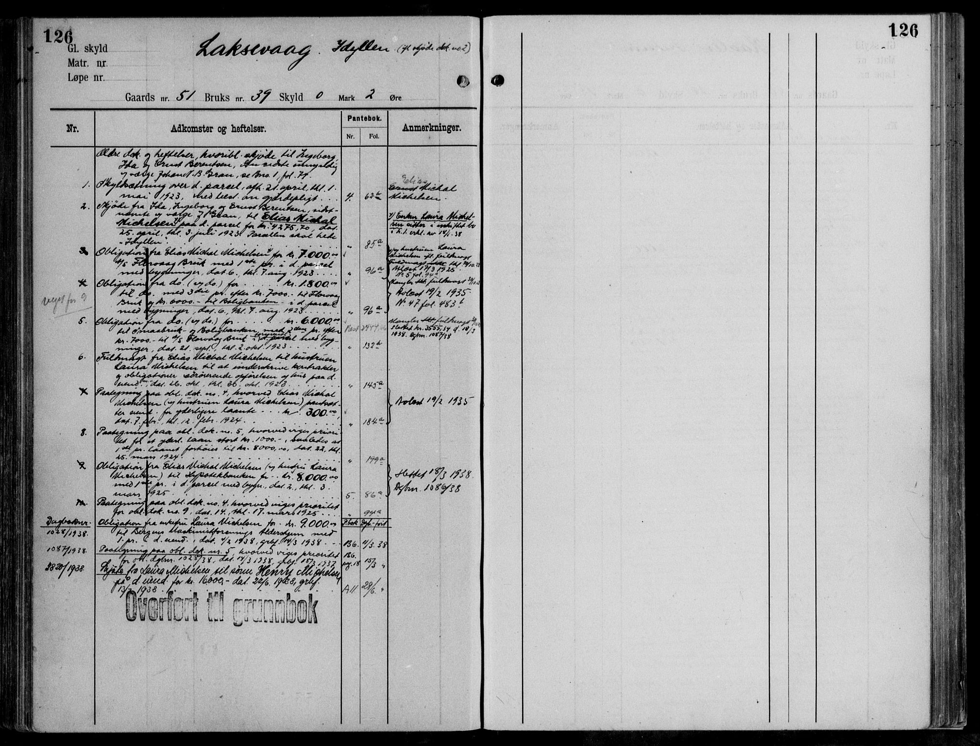 Midhordland sorenskriveri, AV/SAB-A-3001/1/G/Ga/Gab/L0111: Mortgage register no. II.A.b.111, p. 126