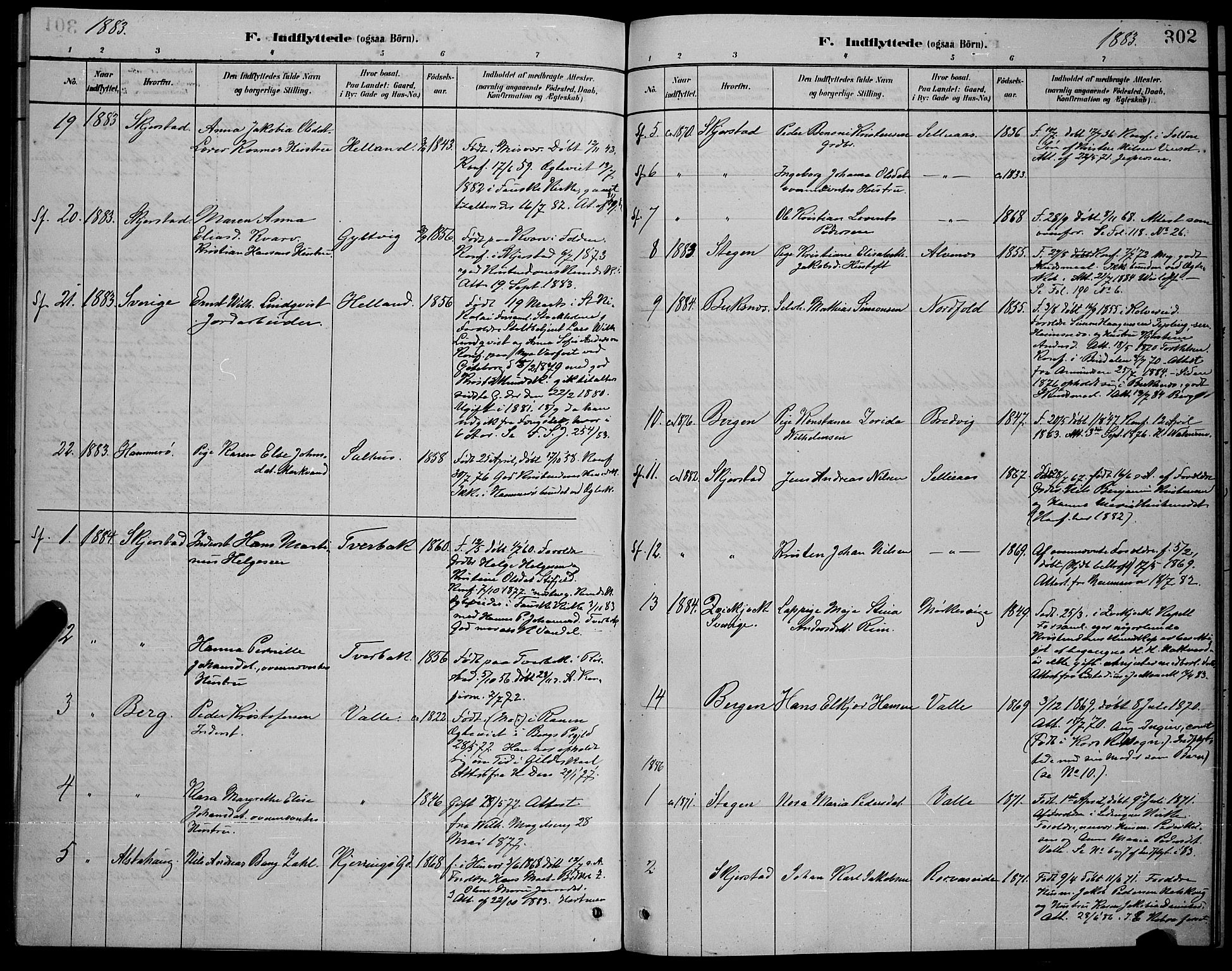 Ministerialprotokoller, klokkerbøker og fødselsregistre - Nordland, AV/SAT-A-1459/853/L0772: Parish register (official) no. 853A11, 1881-1900, p. 302