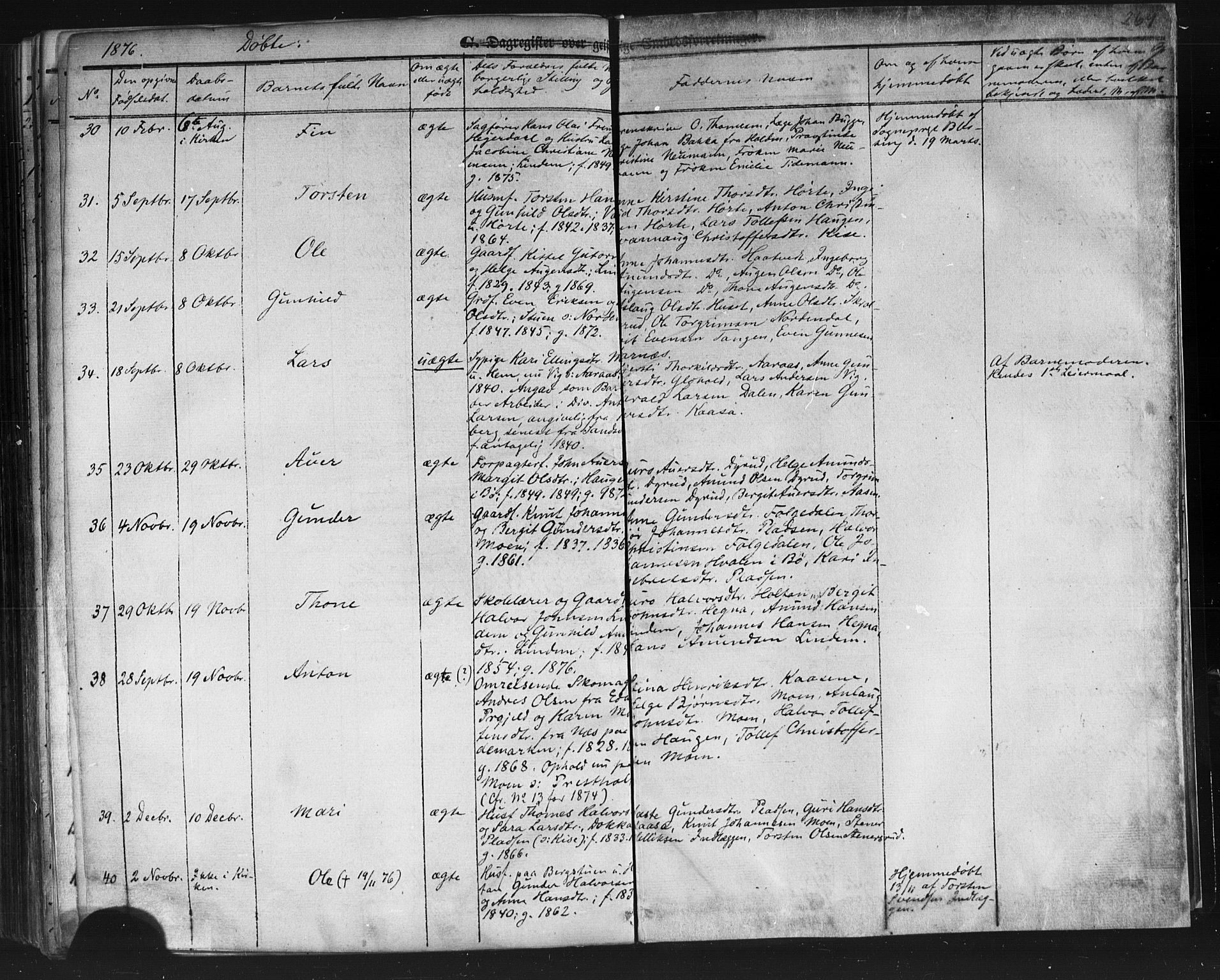 Sauherad kirkebøker, SAKO/A-298/F/Fb/L0001: Parish register (official) no. II 1, 1851-1877, p. 269