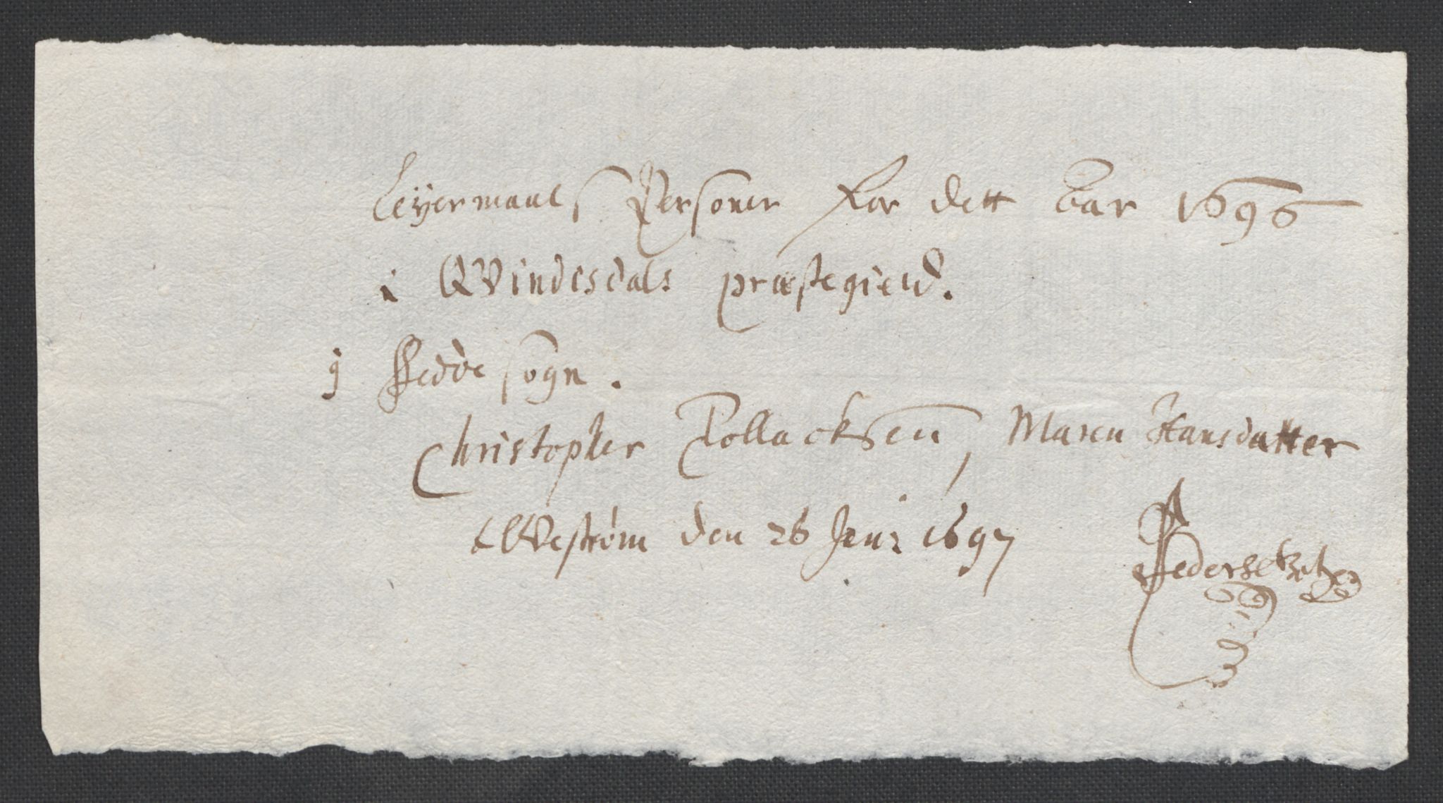 Rentekammeret inntil 1814, Reviderte regnskaper, Fogderegnskap, RA/EA-4092/R43/L2546: Fogderegnskap Lista og Mandal, 1696-1697, p. 49