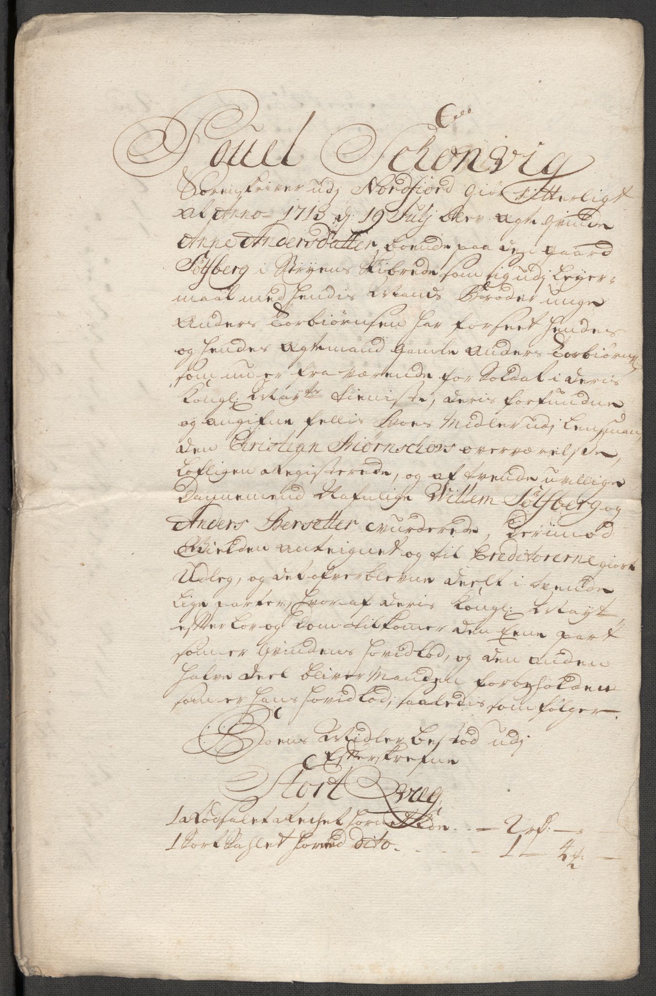 Rentekammeret inntil 1814, Reviderte regnskaper, Fogderegnskap, AV/RA-EA-4092/R53/L3438: Fogderegnskap Sunn- og Nordfjord, 1714, p. 268