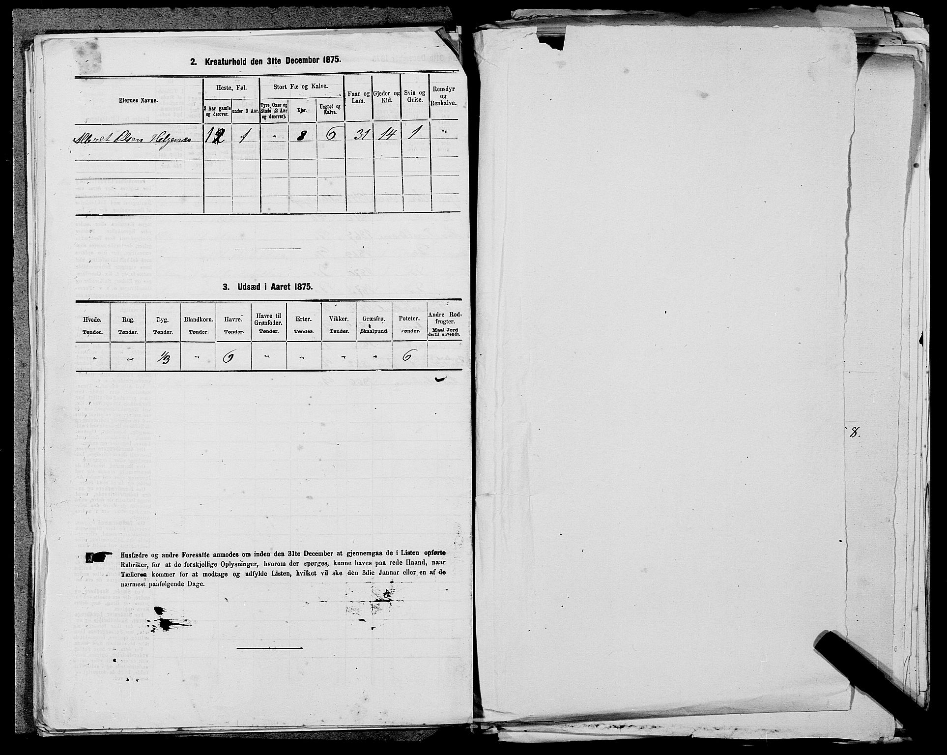 SAST, 1875 census for 1134P Suldal, 1875, p. 375