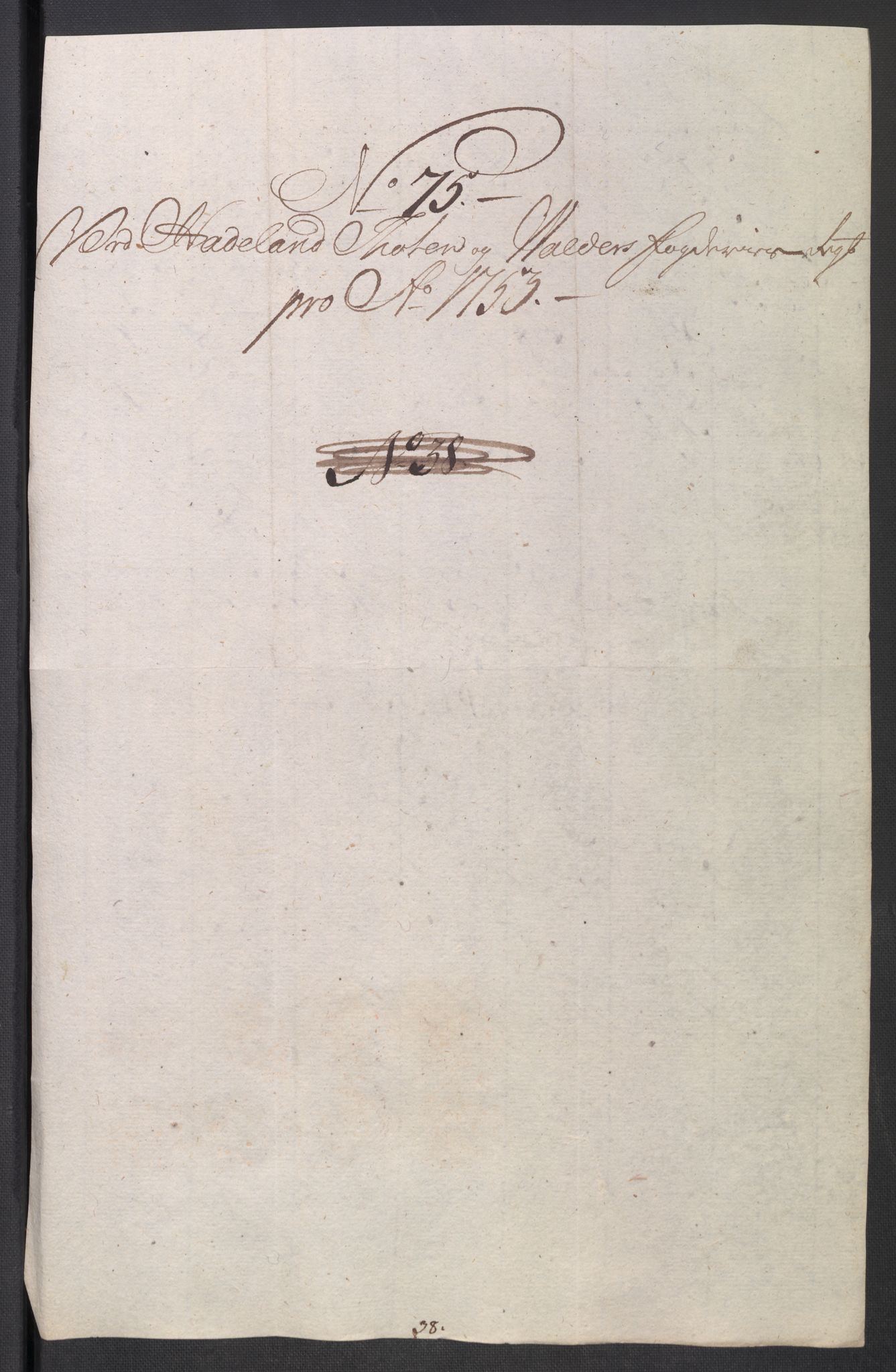 Rentekammeret inntil 1814, Reviderte regnskaper, Fogderegnskap, AV/RA-EA-4092/R18/L1349: Fogderegnskap Hadeland, Toten og Valdres, 1752-1753, p. 634