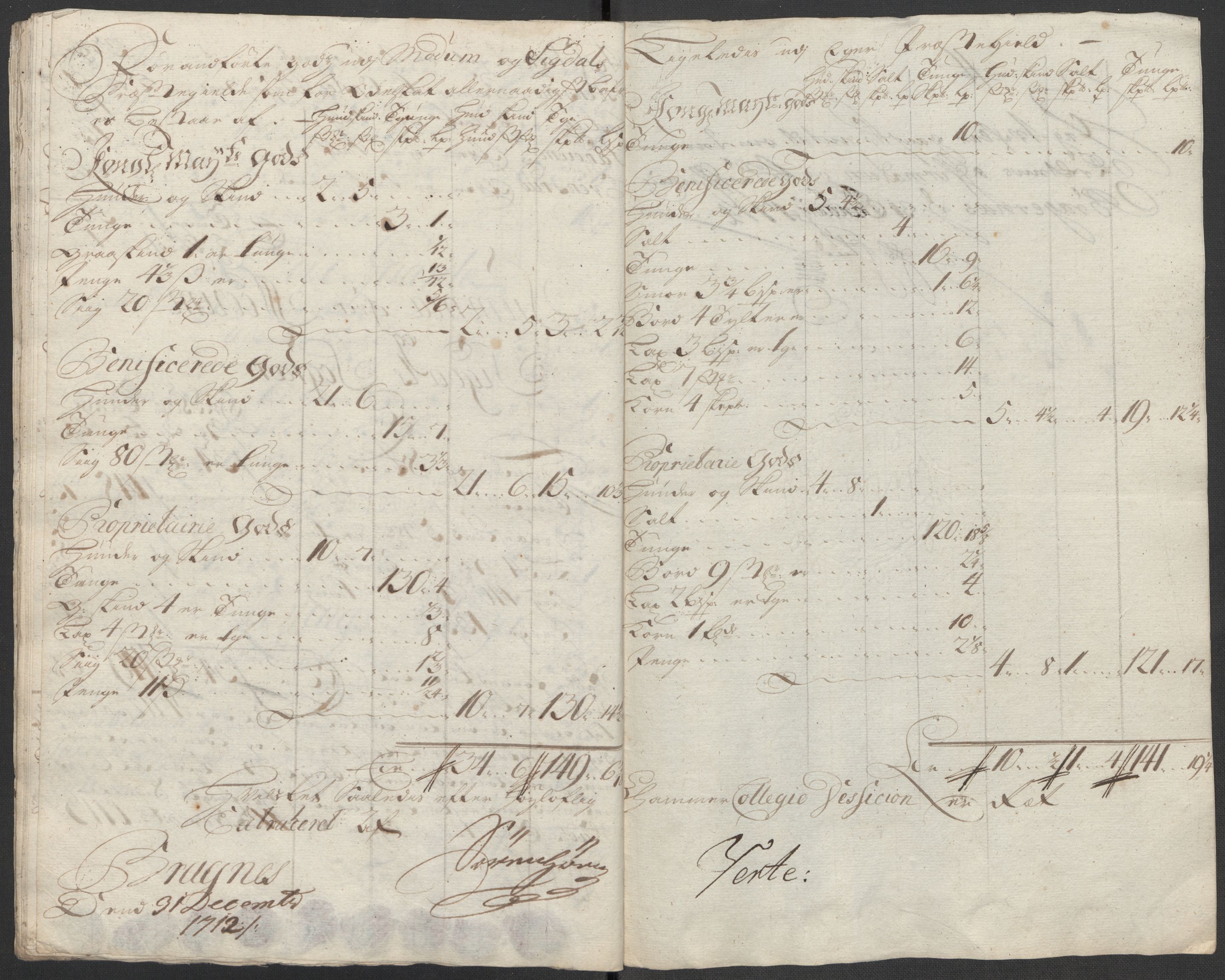 Rentekammeret inntil 1814, Reviderte regnskaper, Fogderegnskap, AV/RA-EA-4092/R31/L1707: Fogderegnskap Hurum, Røyken, Eiker, Lier og Buskerud, 1712, p. 389