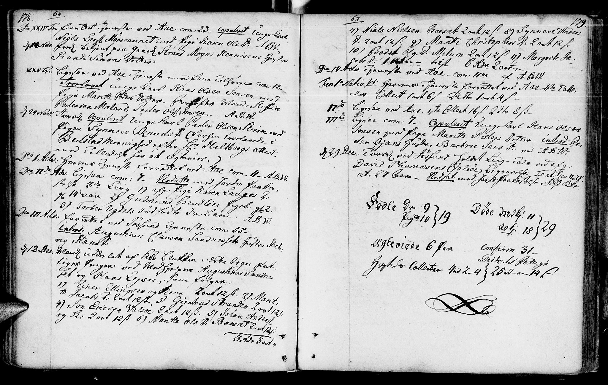 Ministerialprotokoller, klokkerbøker og fødselsregistre - Sør-Trøndelag, SAT/A-1456/655/L0672: Parish register (official) no. 655A01, 1750-1779, p. 178-179