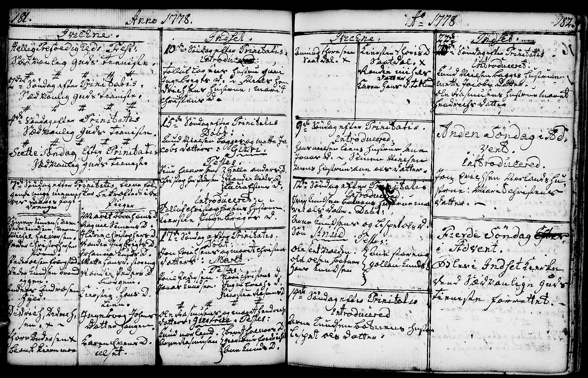 Kvikne prestekontor, AV/SAH-PREST-064/H/Ha/Haa/L0002: Parish register (official) no. 2, 1764-1784, p. 181-182