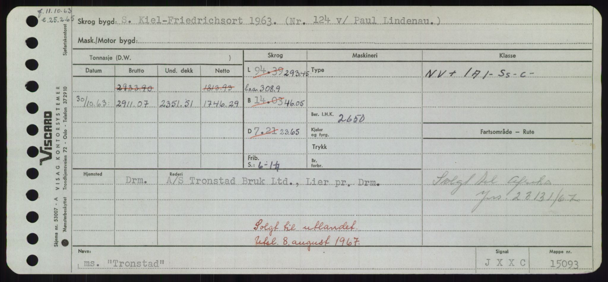 Sjøfartsdirektoratet med forløpere, Skipsmålingen, RA/S-1627/H/Hd/L0039: Fartøy, Ti-Tø, p. 687