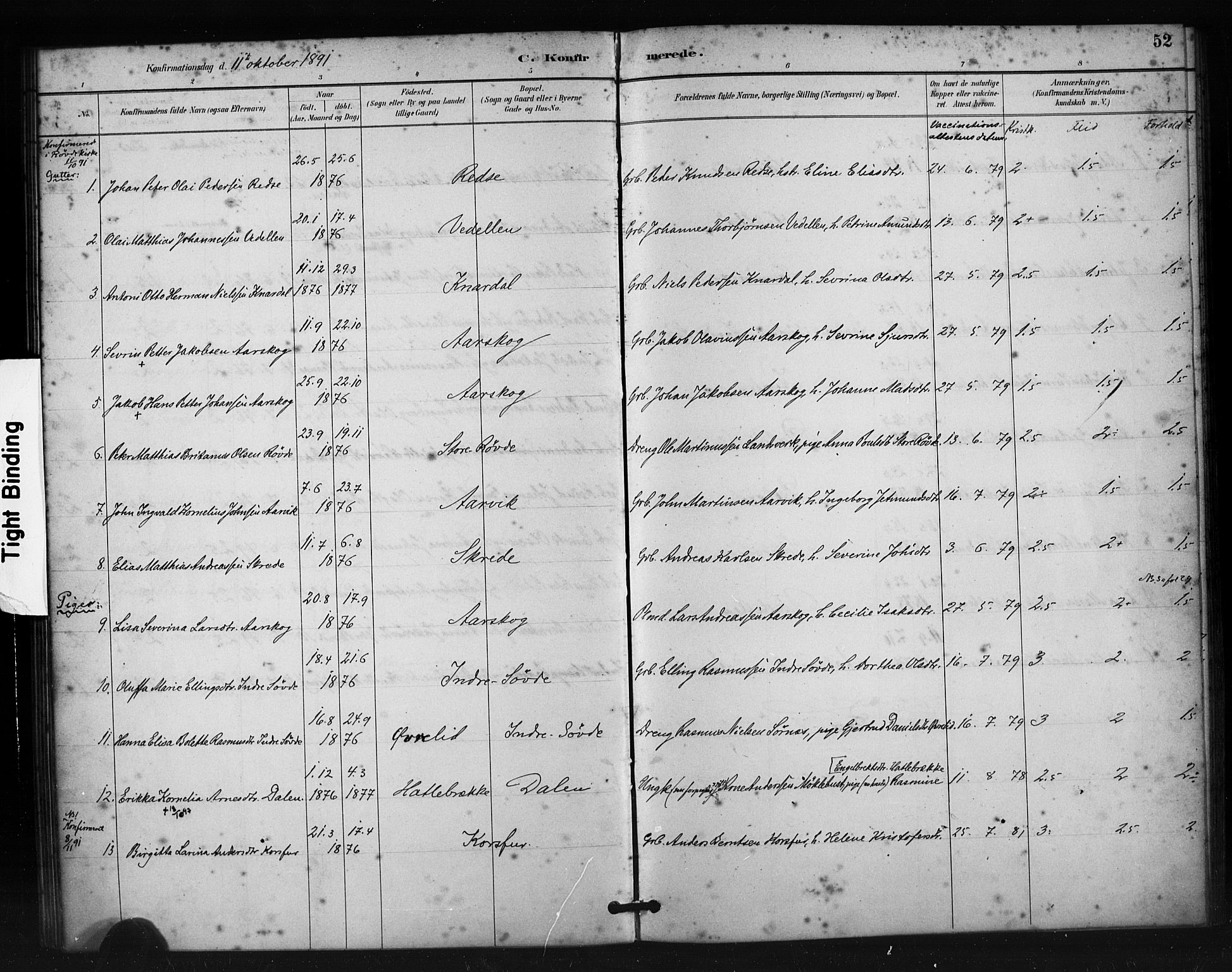 Ministerialprotokoller, klokkerbøker og fødselsregistre - Møre og Romsdal, AV/SAT-A-1454/504/L0056: Parish register (official) no. 504A03, 1884-1904, p. 52