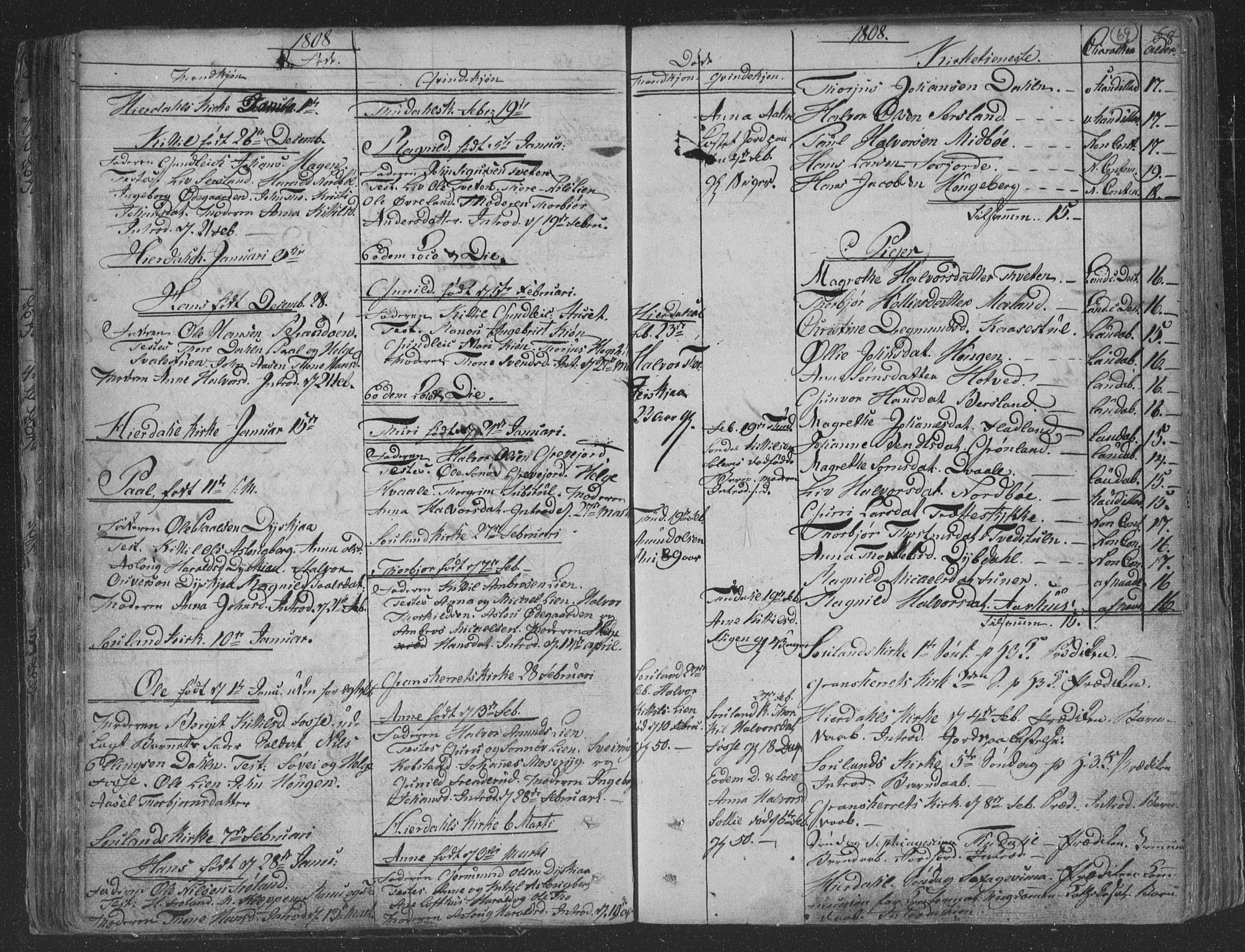 Hjartdal kirkebøker, SAKO/A-270/F/Fa/L0006: Parish register (official) no. I 6, 1801-1814, p. 69