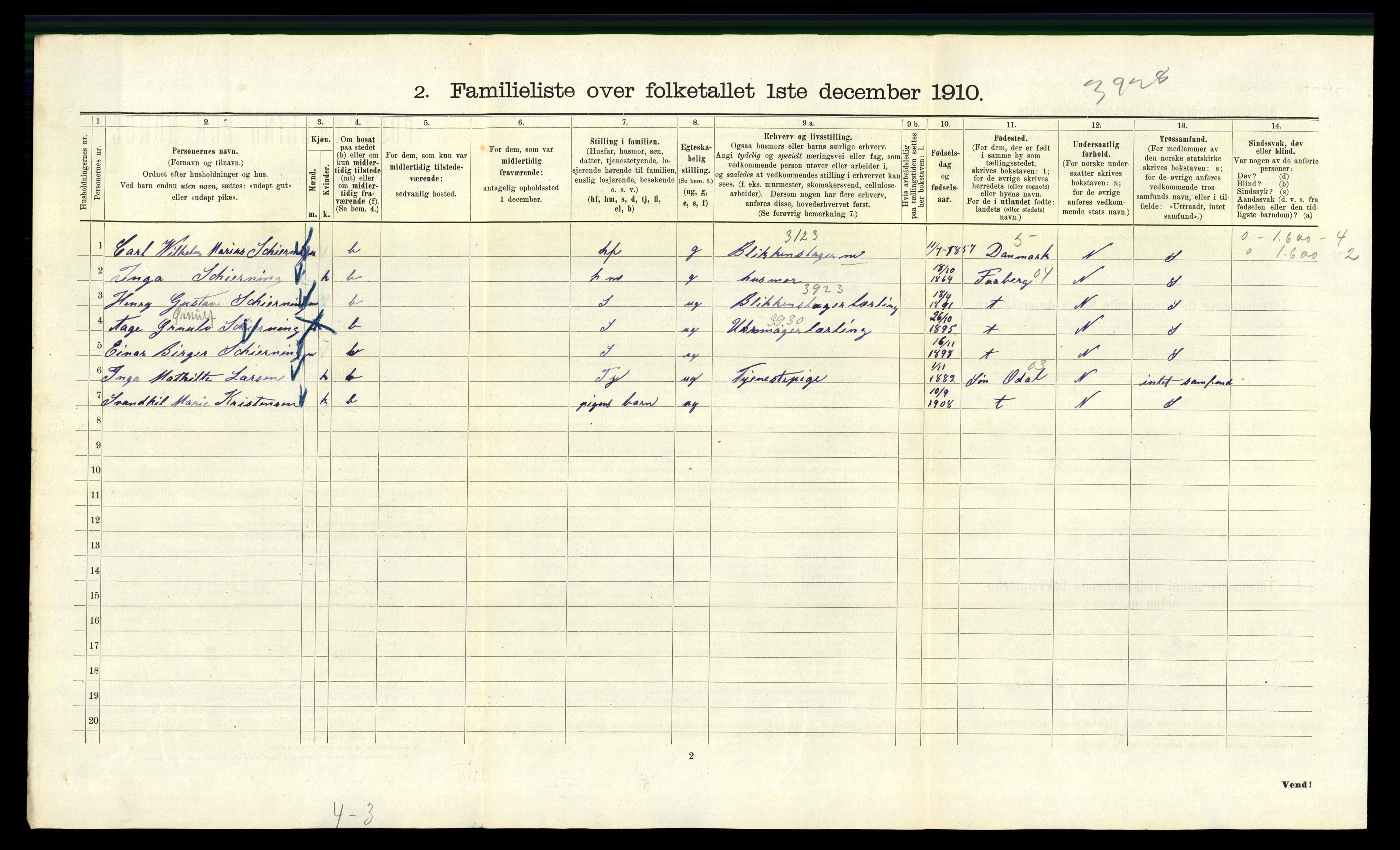 RA, 1910 census for Kristiania, 1910, p. 17910