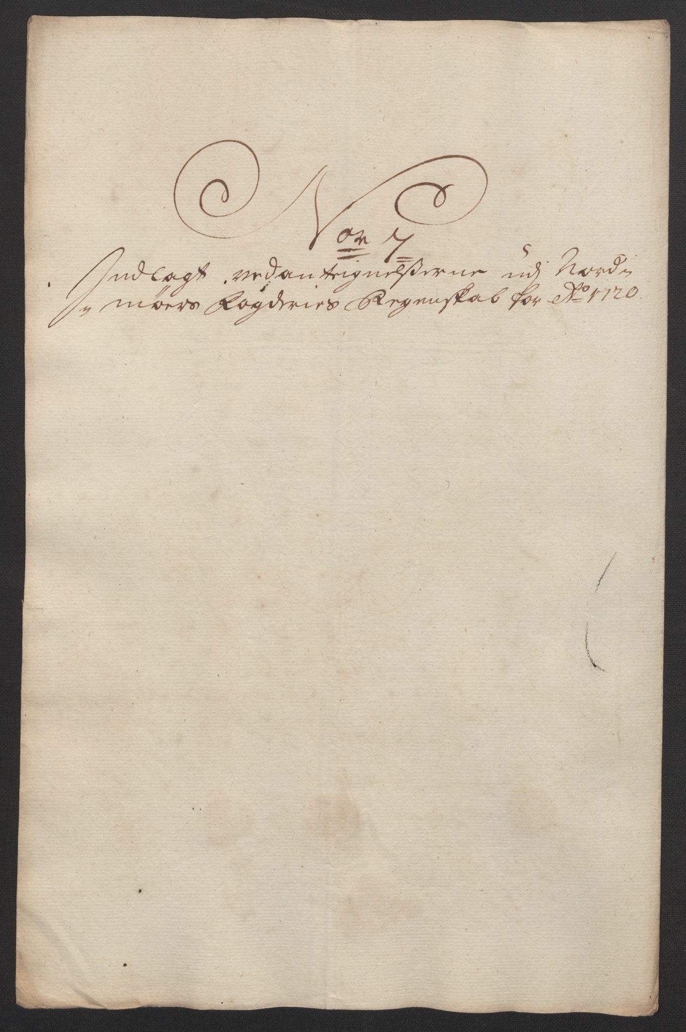 Rentekammeret inntil 1814, Reviderte regnskaper, Fogderegnskap, AV/RA-EA-4092/R56/L3753: Fogderegnskap Nordmøre, 1720, p. 596