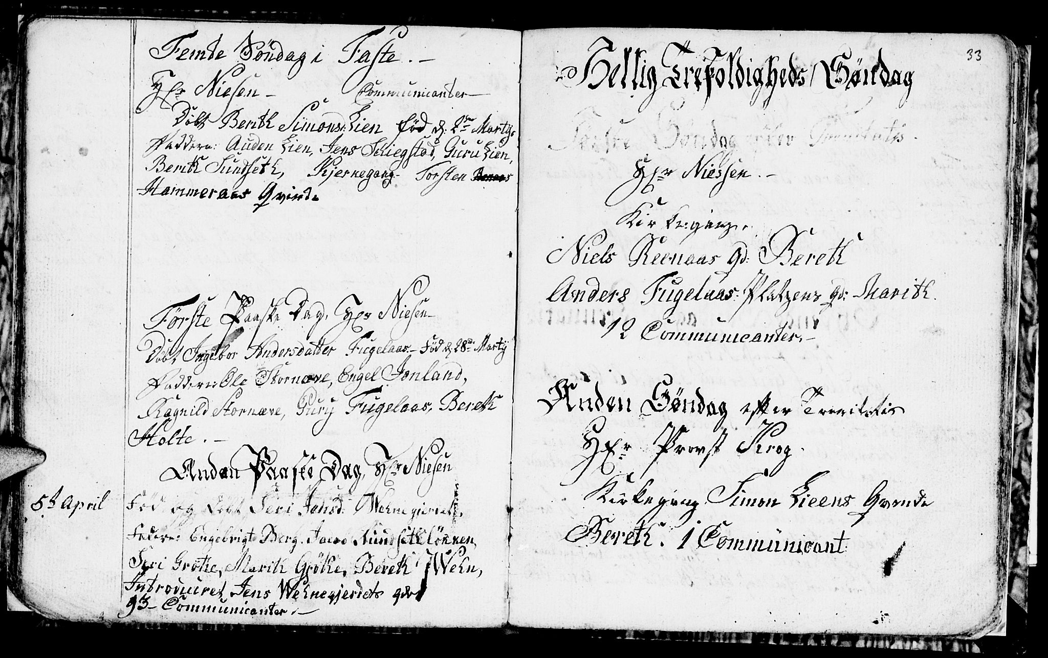 Ministerialprotokoller, klokkerbøker og fødselsregistre - Sør-Trøndelag, AV/SAT-A-1456/694/L1129: Parish register (copy) no. 694C01, 1793-1815, p. 33