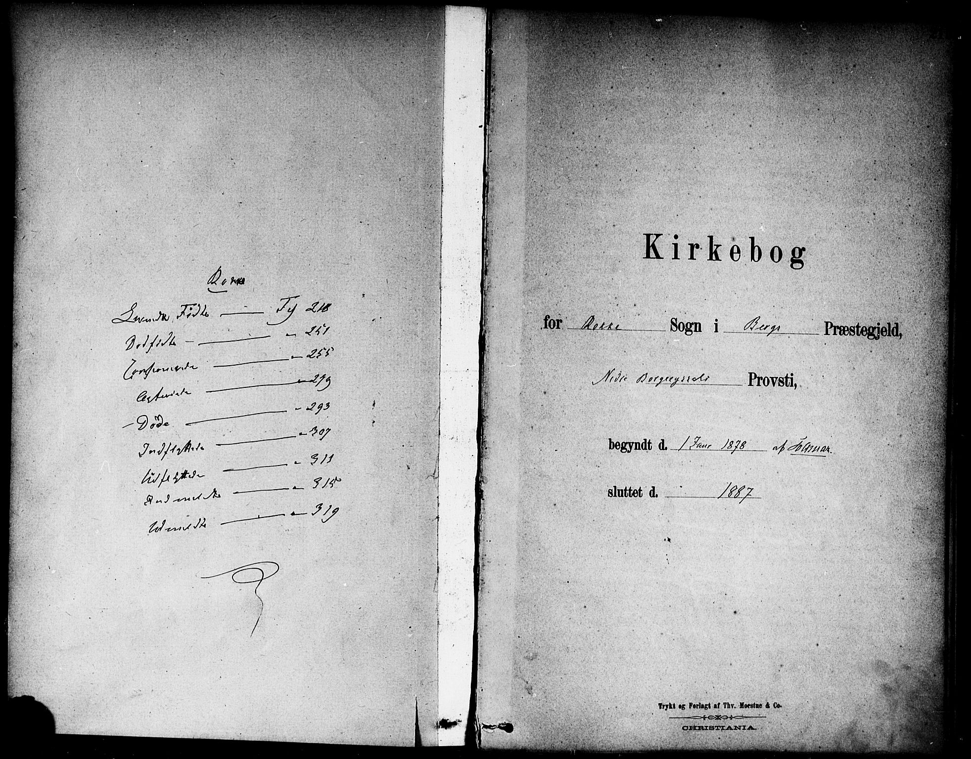 Berg prestekontor Kirkebøker, SAO/A-10902/F/Fc/L0001: Parish register (official) no. III 1, 1878-1887