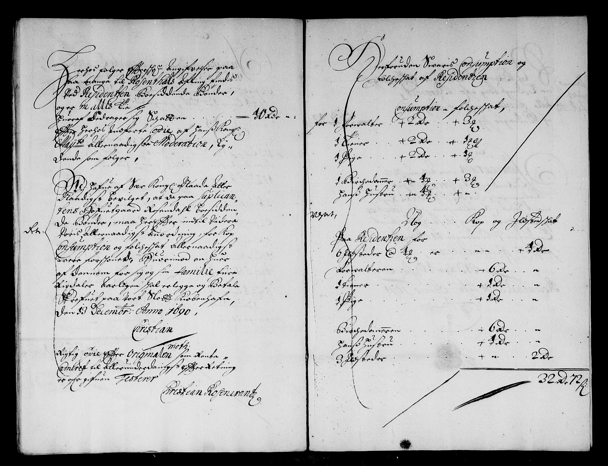 Rentekammeret inntil 1814, Reviderte regnskaper, Stiftamtstueregnskaper, Bergen stiftamt, RA/EA-6043/R/Rc/L0093: Bergen stiftamt, 1690