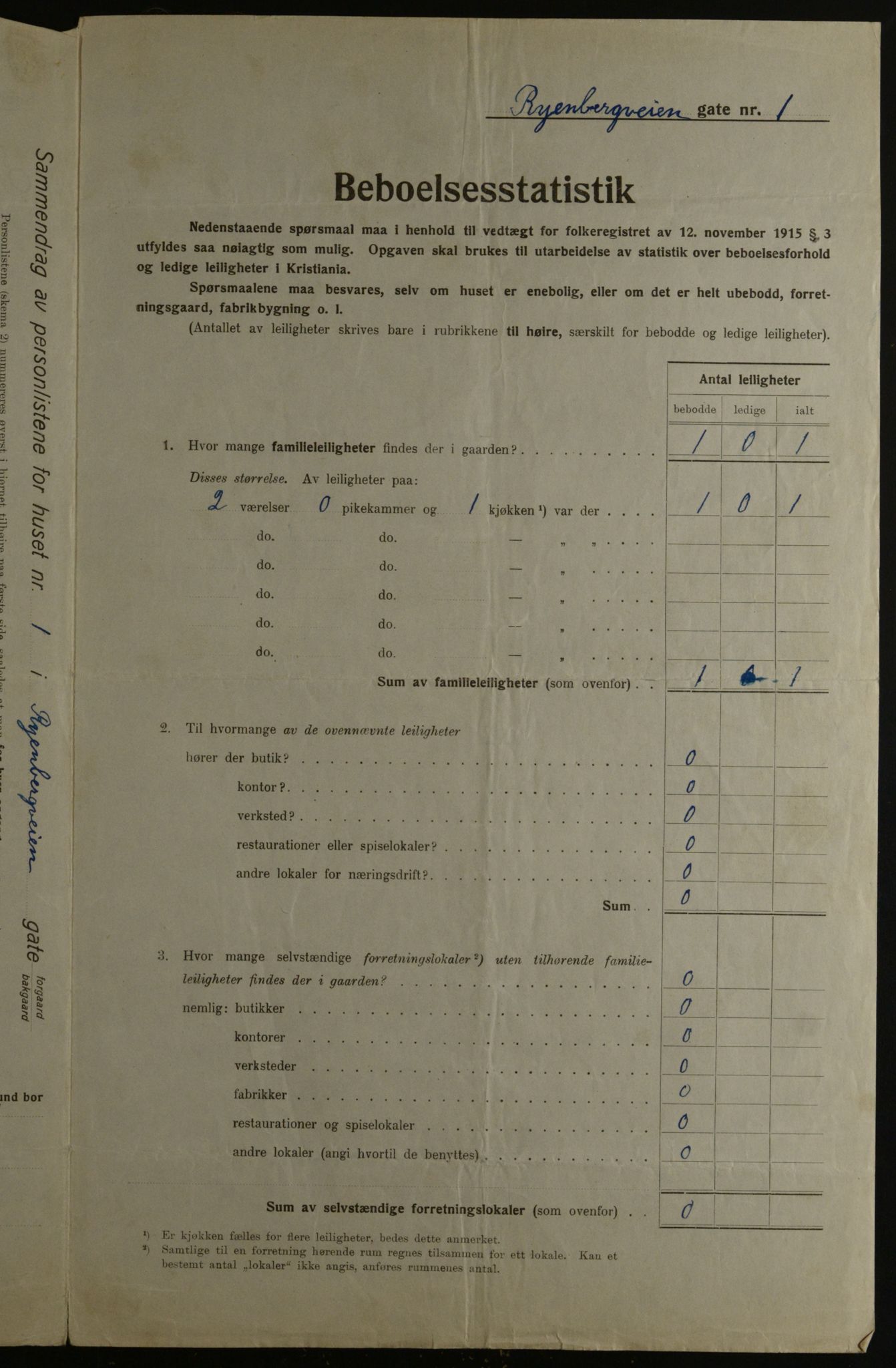 OBA, Municipal Census 1923 for Kristiania, 1923, p. 94466