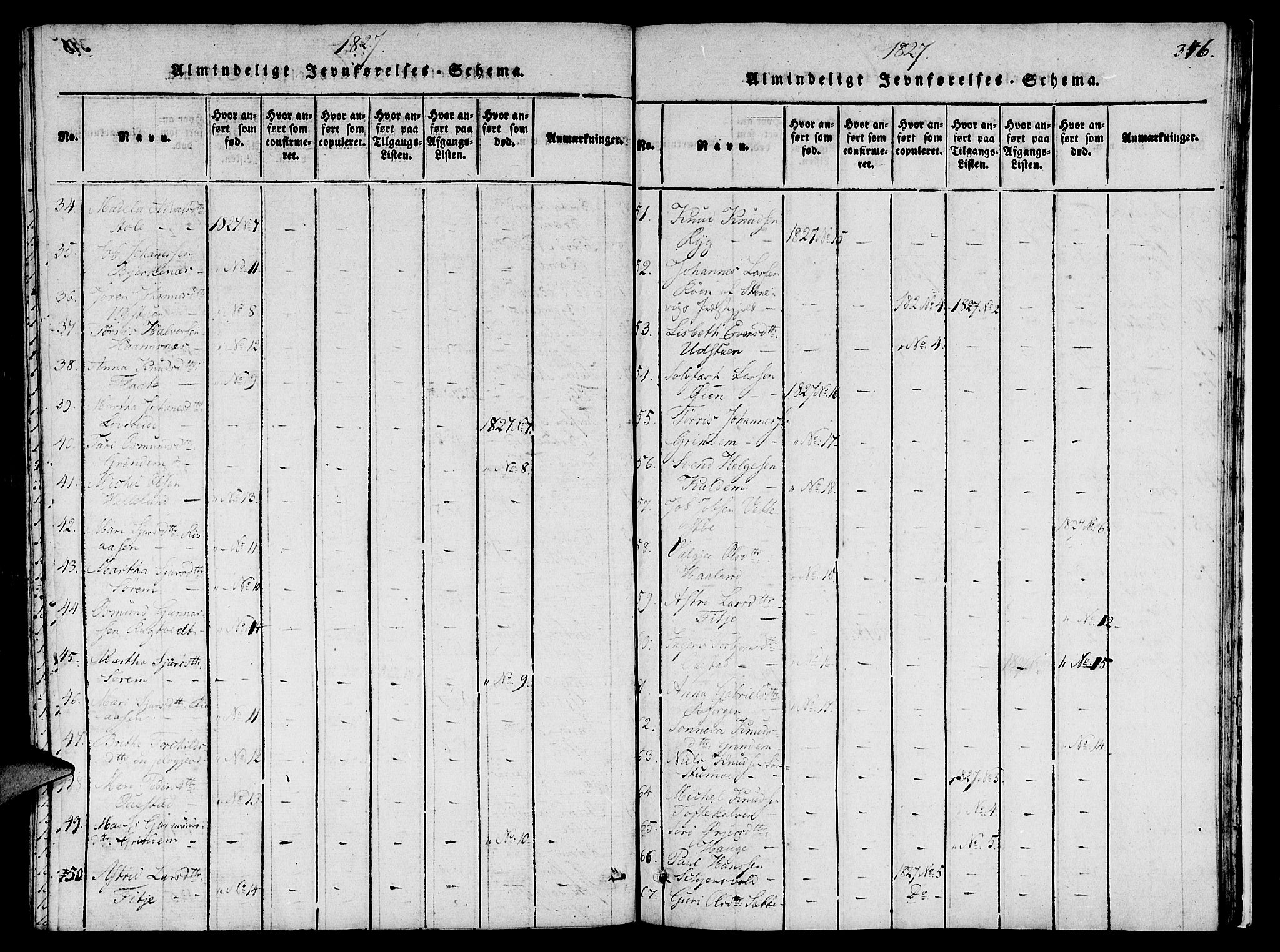 Etne sokneprestembete, SAB/A-75001/H/Haa: Parish register (official) no. A 6, 1815-1831, p. 346