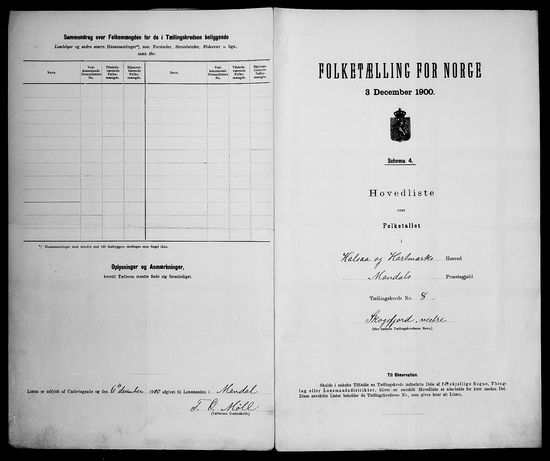 SAK, 1900 census for Halse og Harkmark, 1900, p. 31