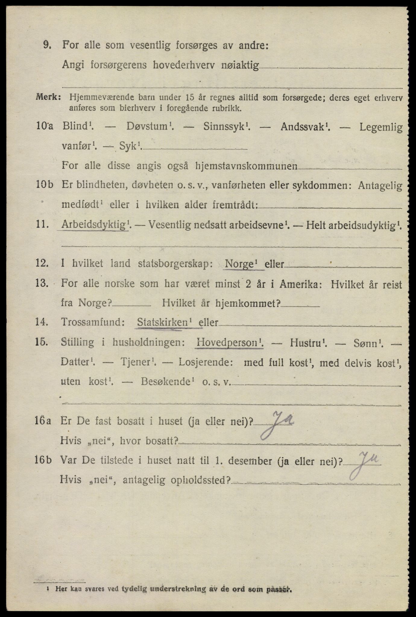 SAO, 1920 census for Høland, 1920, p. 9678