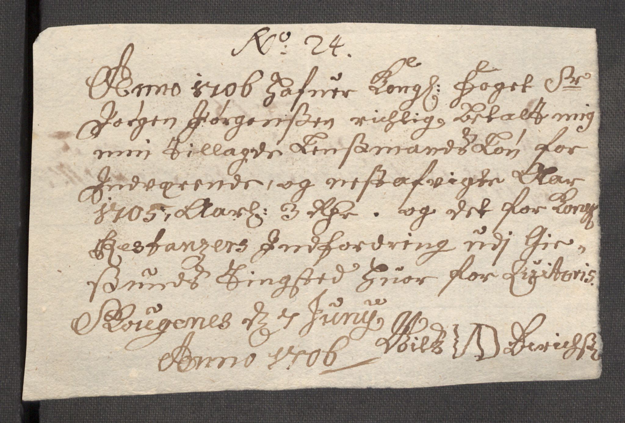 Rentekammeret inntil 1814, Reviderte regnskaper, Fogderegnskap, AV/RA-EA-4092/R68/L4756: Fogderegnskap Senja og Troms, 1705-1707, p. 210