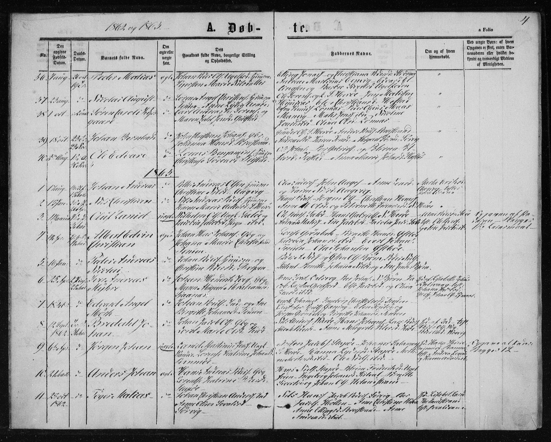 Ministerialprotokoller, klokkerbøker og fødselsregistre - Nordland, SAT/A-1459/834/L0505: Parish register (official) no. 834A03, 1862-1871, p. 4