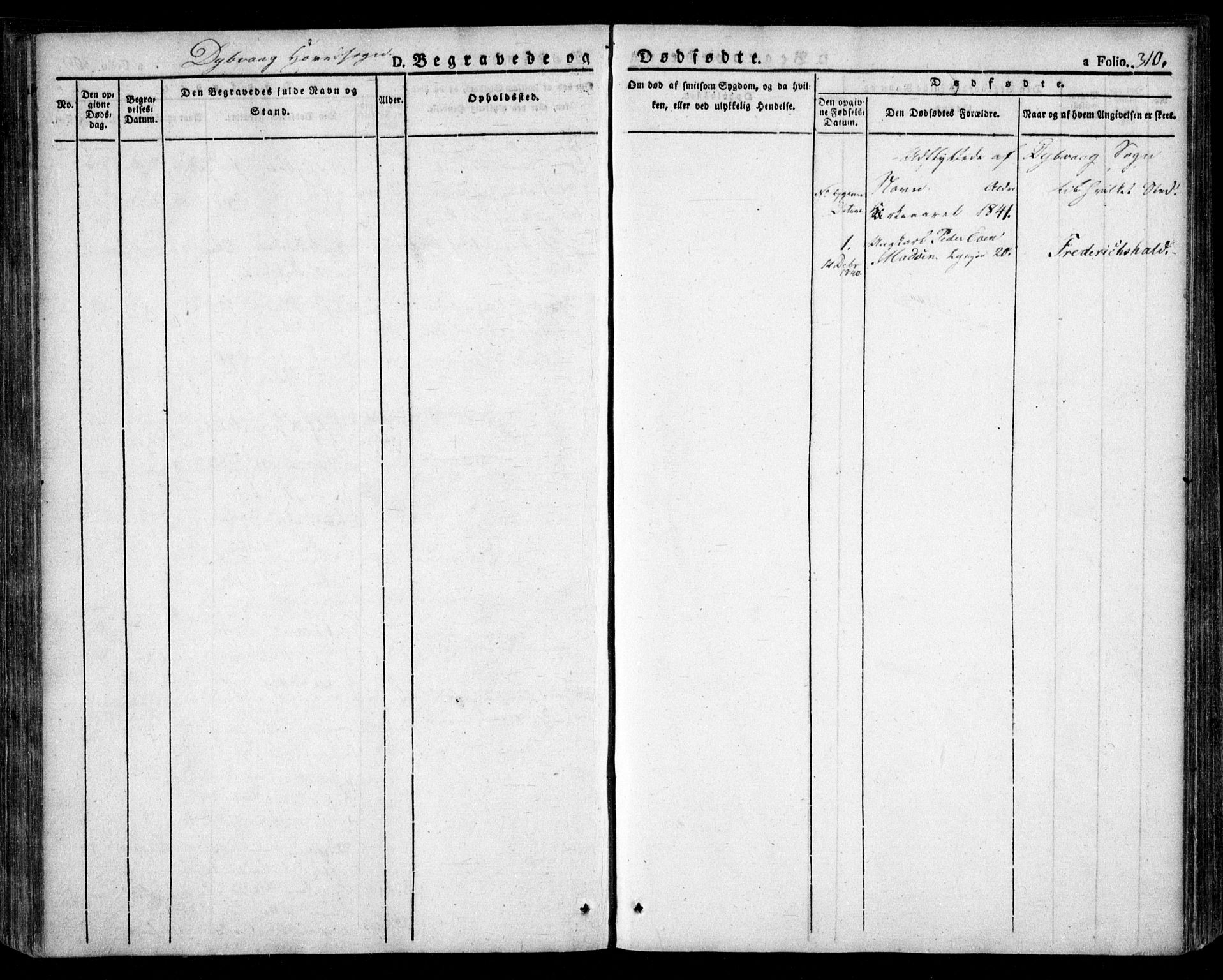 Dypvåg sokneprestkontor, AV/SAK-1111-0007/F/Fa/Faa/L0004: Parish register (official) no. A 4, 1824-1840, p. 310