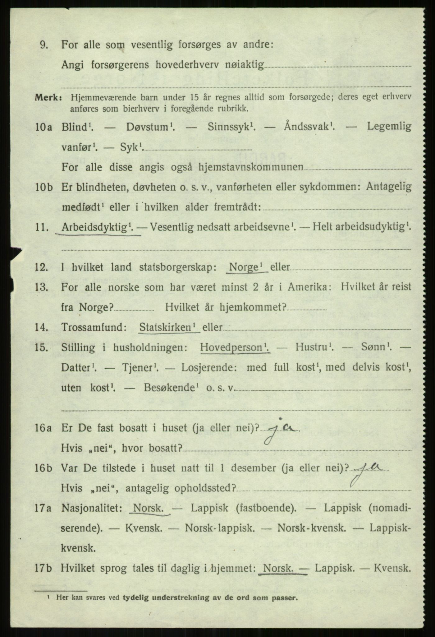 SATØ, 1920 census for Bardu, 1920, p. 3488