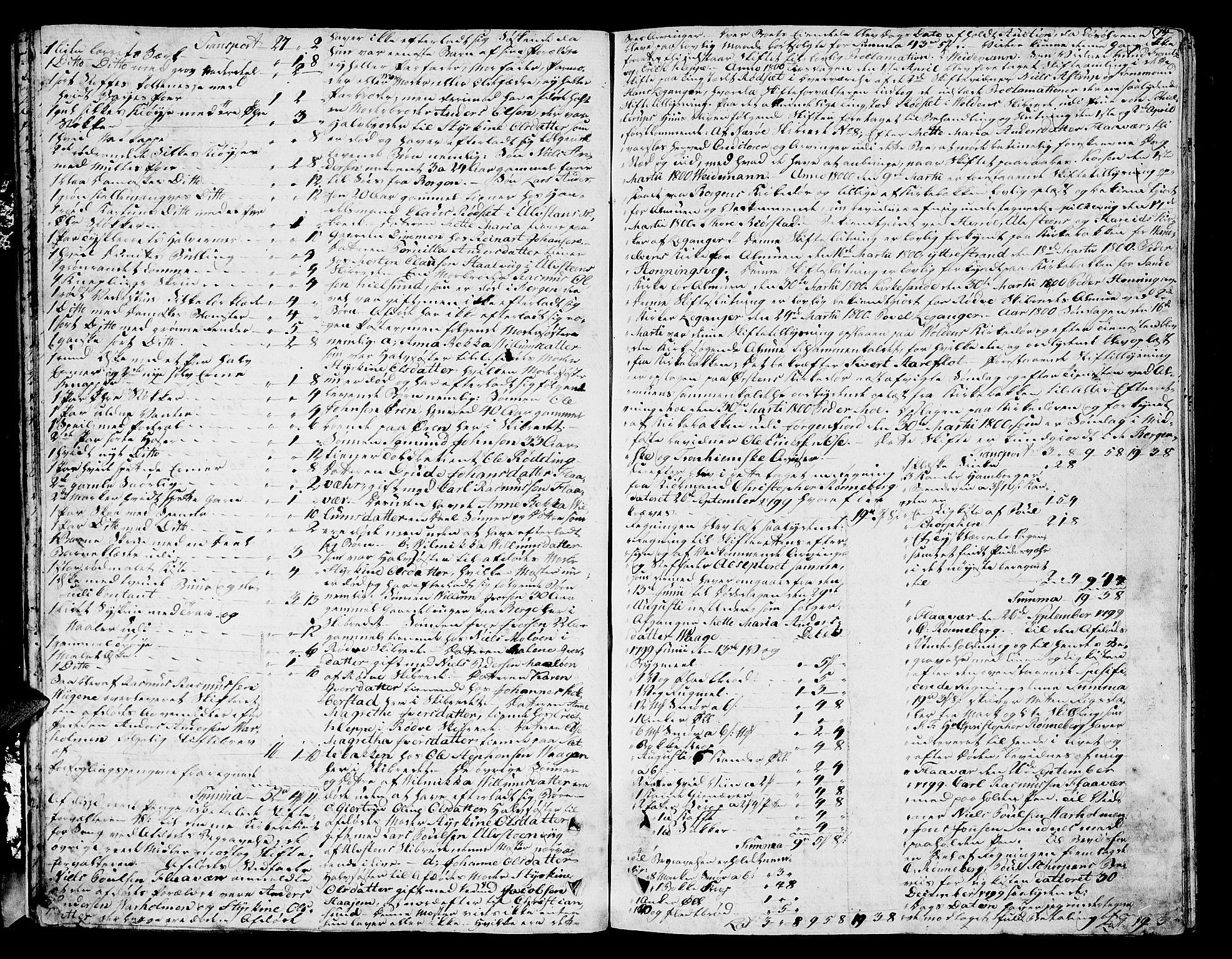 Søre Sunnmøre sorenskriveri, AV/SAT-A-4122/1/3/3A/L0002: Skifte- / Skifteutloddings- / Skifteslutningsprotokollar, 1800-1807, p. 13b-14a