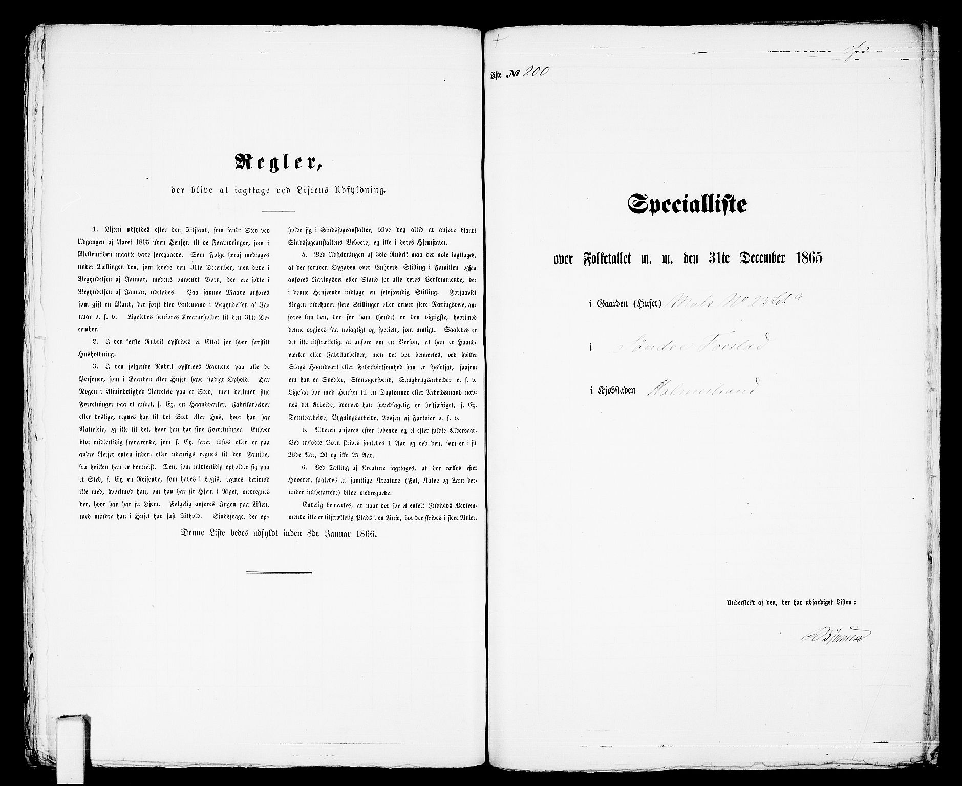 RA, 1865 census for Botne/Holmestrand, 1865, p. 409