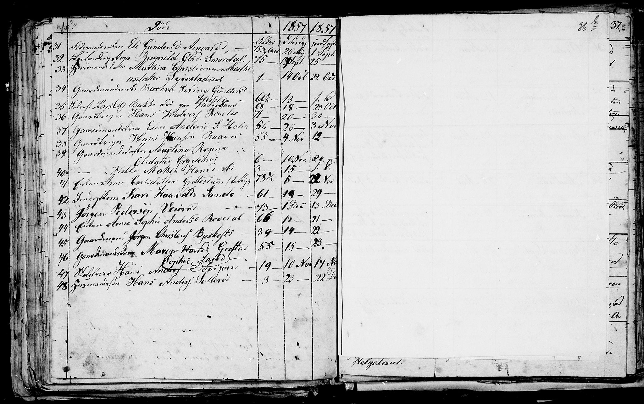 Våle kirkebøker, AV/SAKO-A-334/G/Ga/L0002: Parish register (copy) no. I 2, 1851-1863, p. 36-37