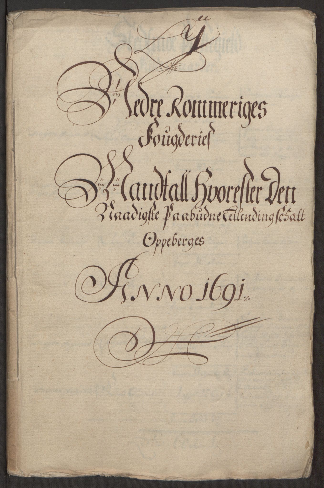 Rentekammeret inntil 1814, Reviderte regnskaper, Fogderegnskap, RA/EA-4092/R11/L0575: Fogderegnskap Nedre Romerike, 1691, p. 17