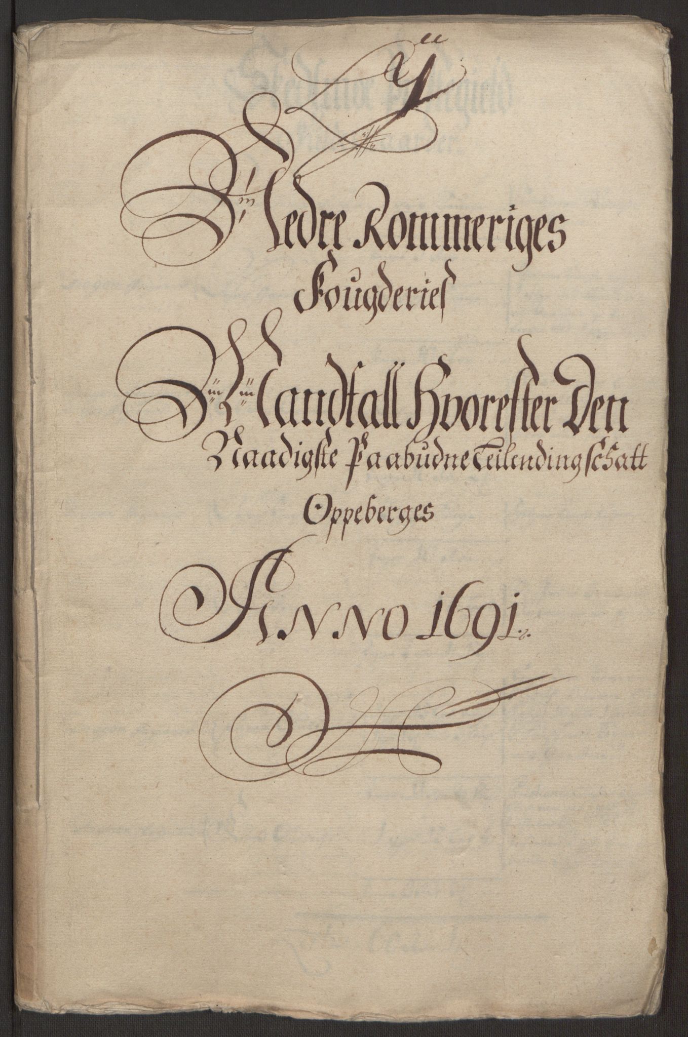 Rentekammeret inntil 1814, Reviderte regnskaper, Fogderegnskap, AV/RA-EA-4092/R11/L0575: Fogderegnskap Nedre Romerike, 1691, p. 17