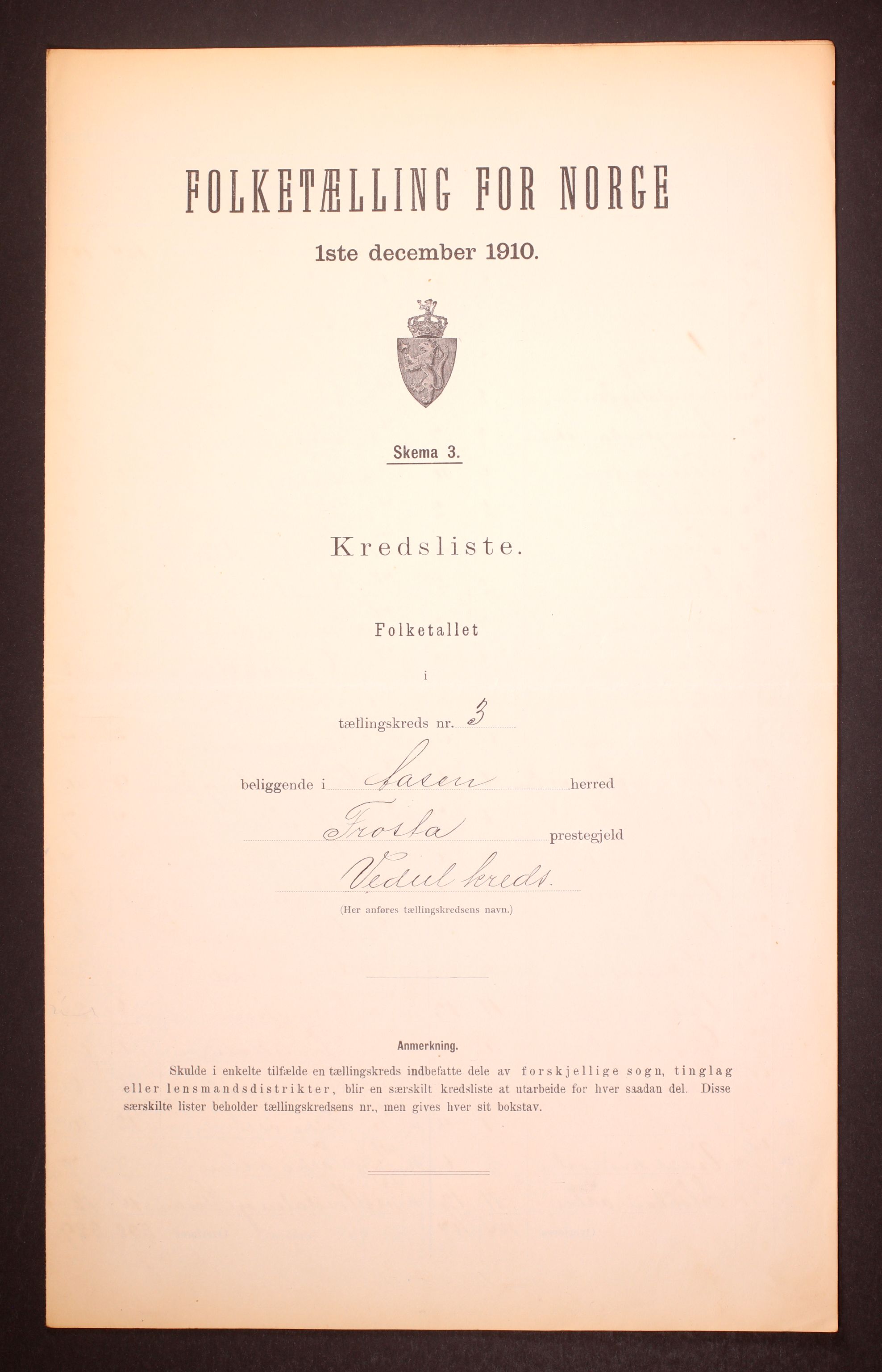 RA, 1910 census for Åsen, 1910, p. 10