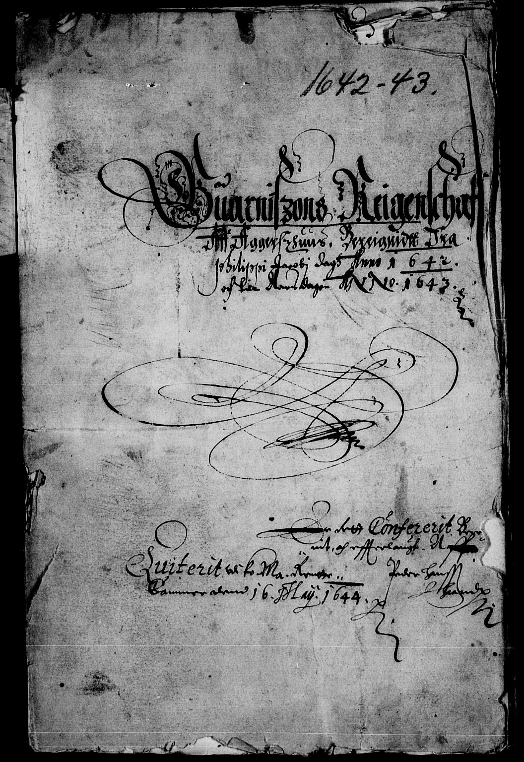 Rentekammeret inntil 1814, Reviderte regnskaper, Lensregnskaper, AV/RA-EA-5023/R/Rb/Rba/L0169: Akershus len, 1642-1643