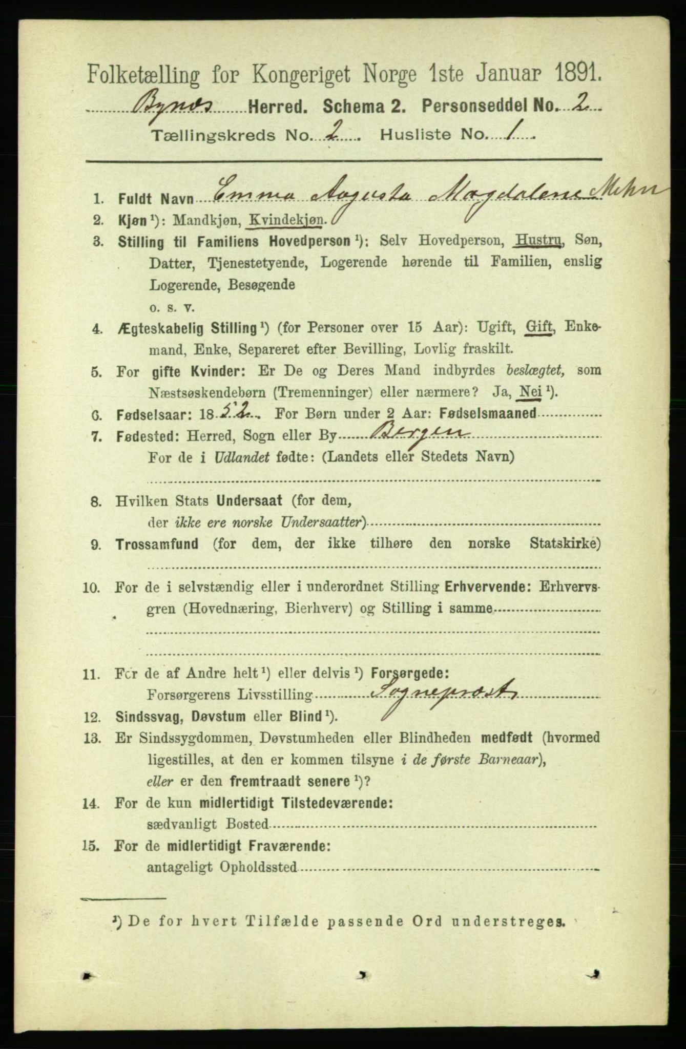 RA, 1891 census for 1655 Byneset, 1891, p. 876