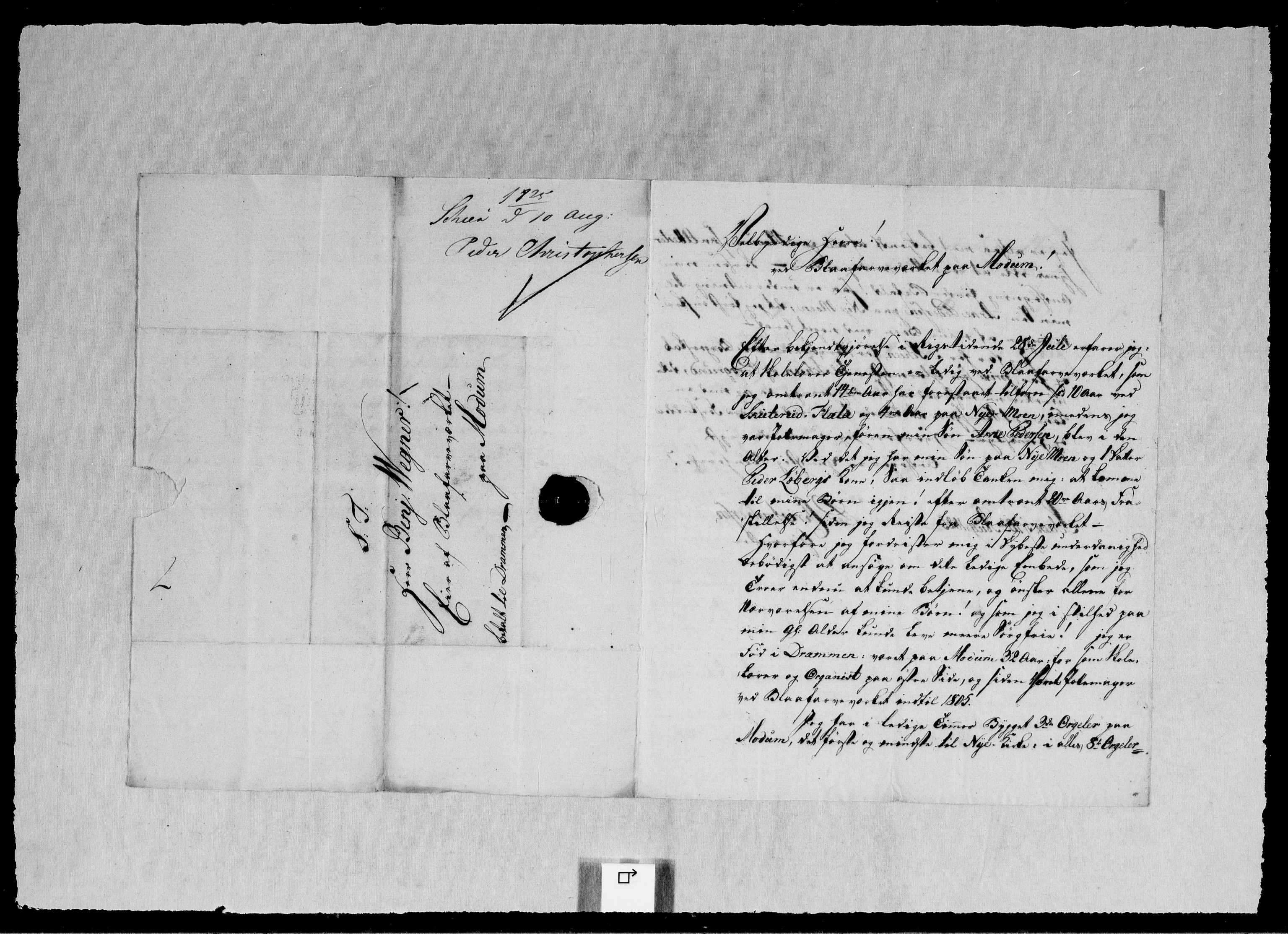 Modums Blaafarveværk, RA/PA-0157/G/Gb/L0095/0001: -- / Innkomne brev A - L, 1825-1826, p. 161