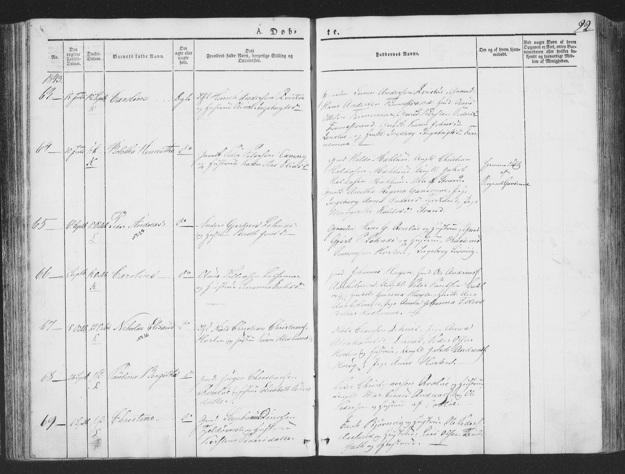 Ministerialprotokoller, klokkerbøker og fødselsregistre - Nord-Trøndelag, AV/SAT-A-1458/780/L0639: Parish register (official) no. 780A04, 1830-1844, p. 92