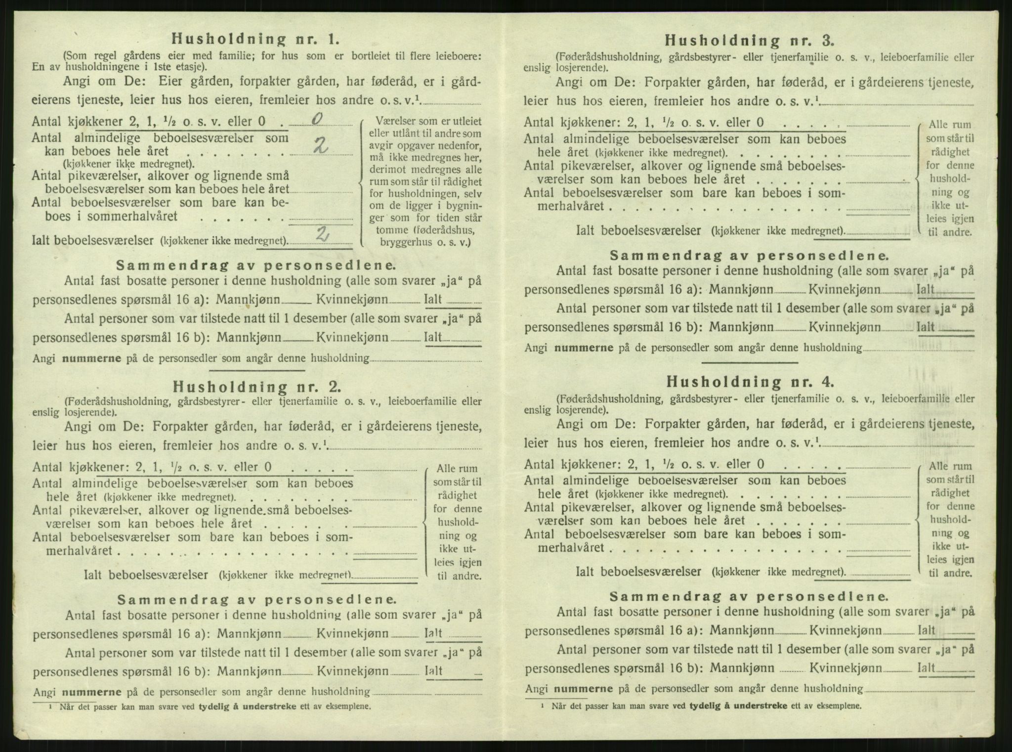 SAT, 1920 census for Tjøtta, 1920, p. 446