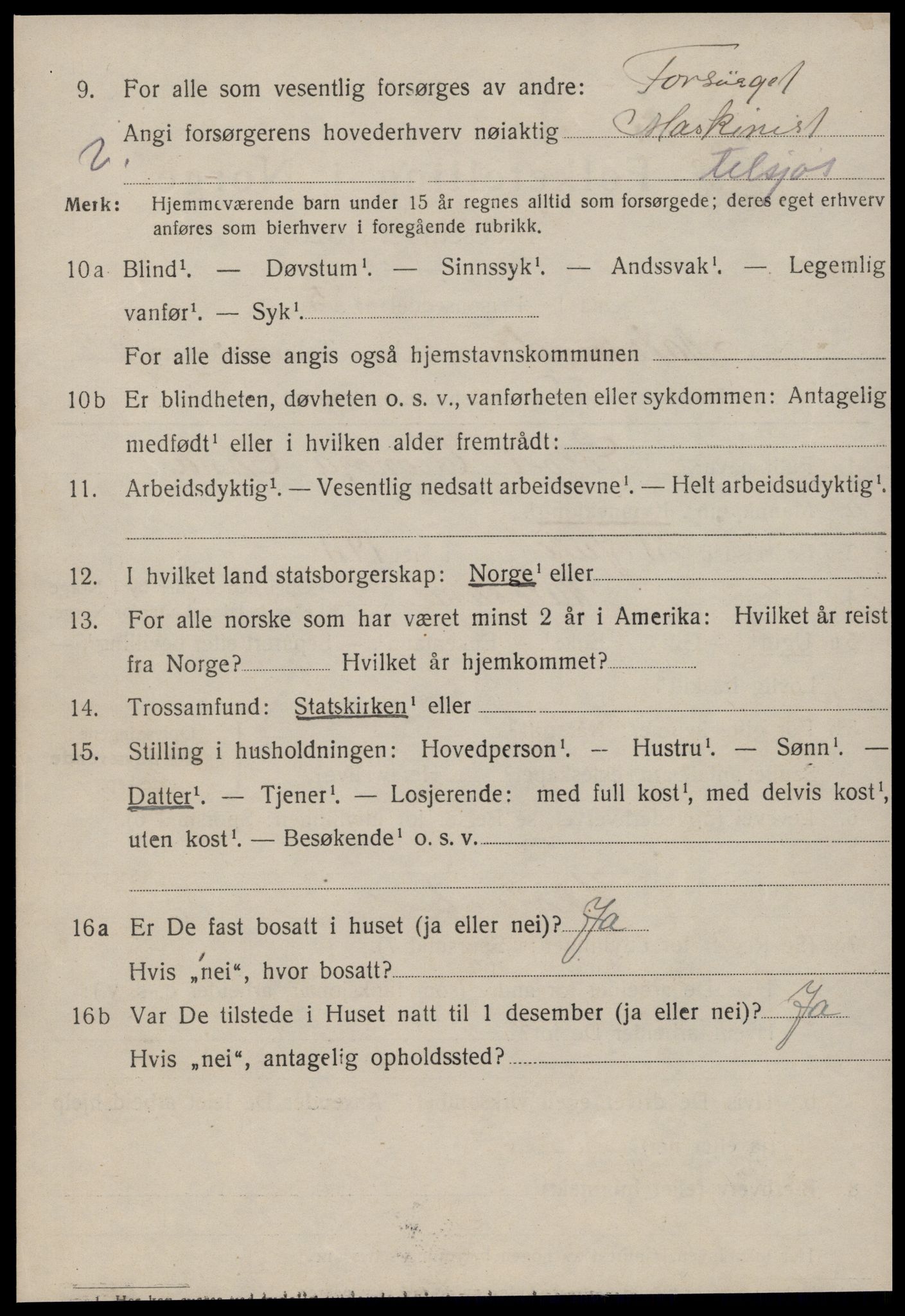SAT, 1920 census for Ålesund, 1920, p. 20041
